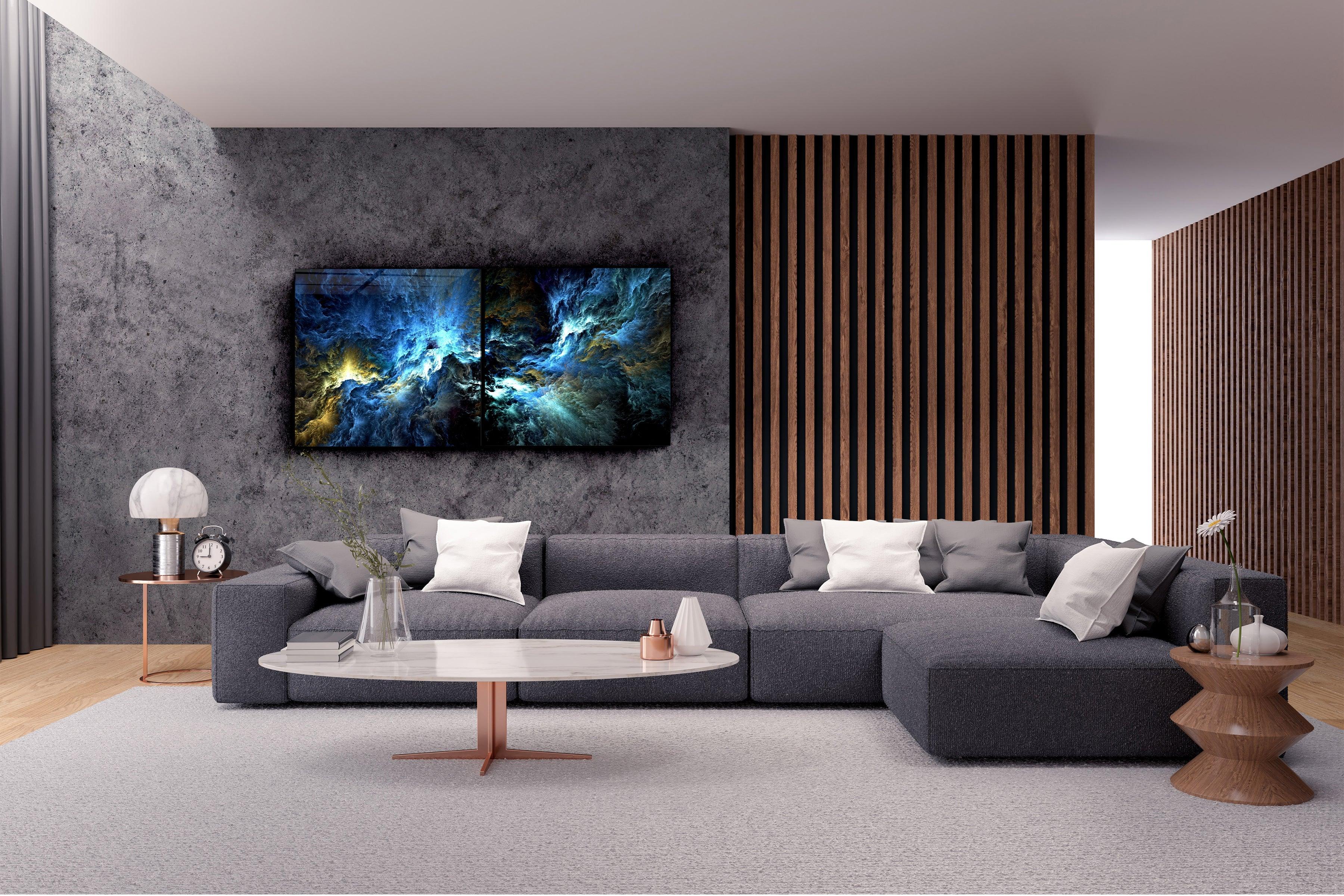 ・"Myth of The Sky - Duo"・Glass Wall Art