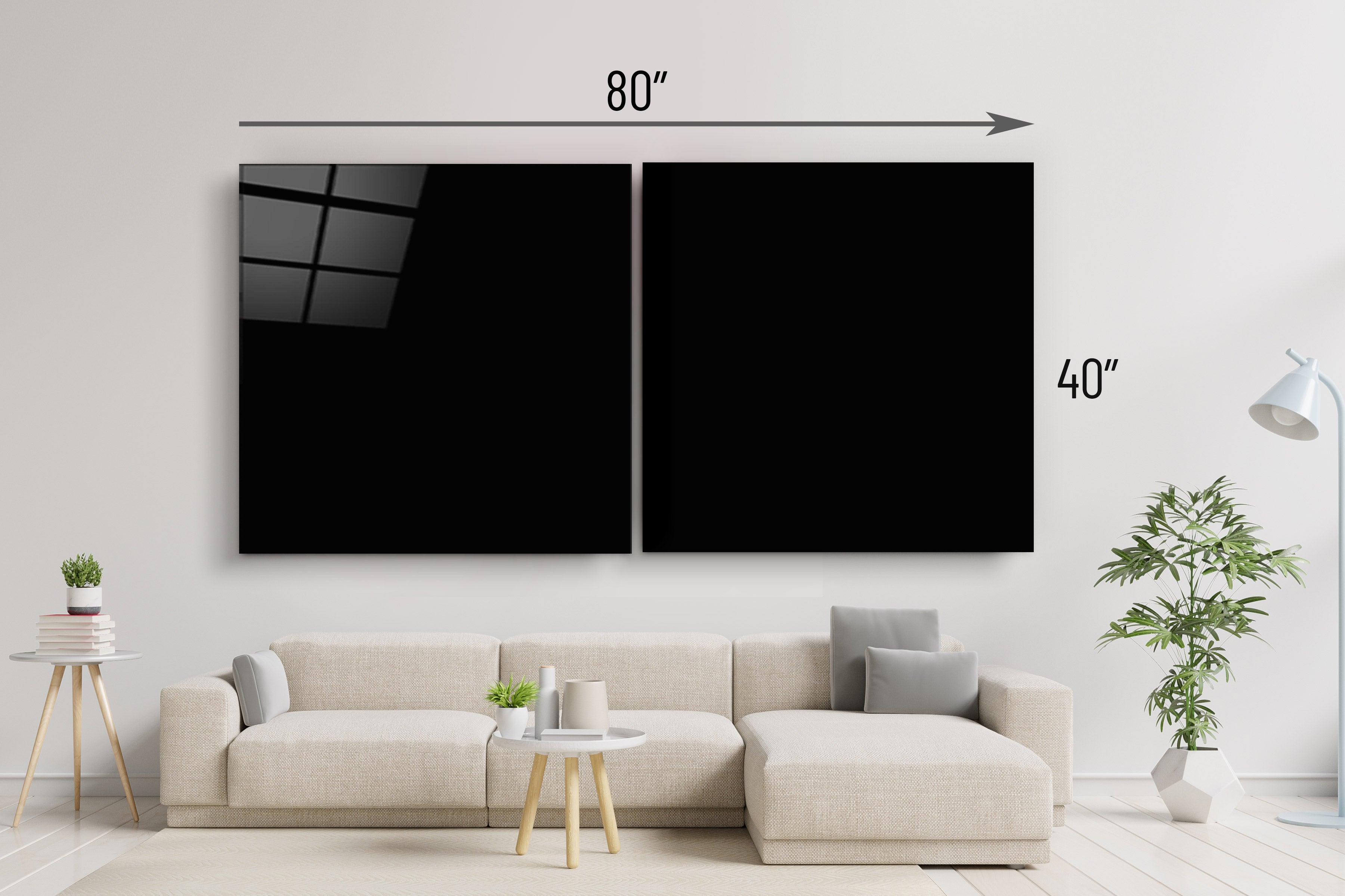 ・"Waterfall - Duo"・Glass Wall Art