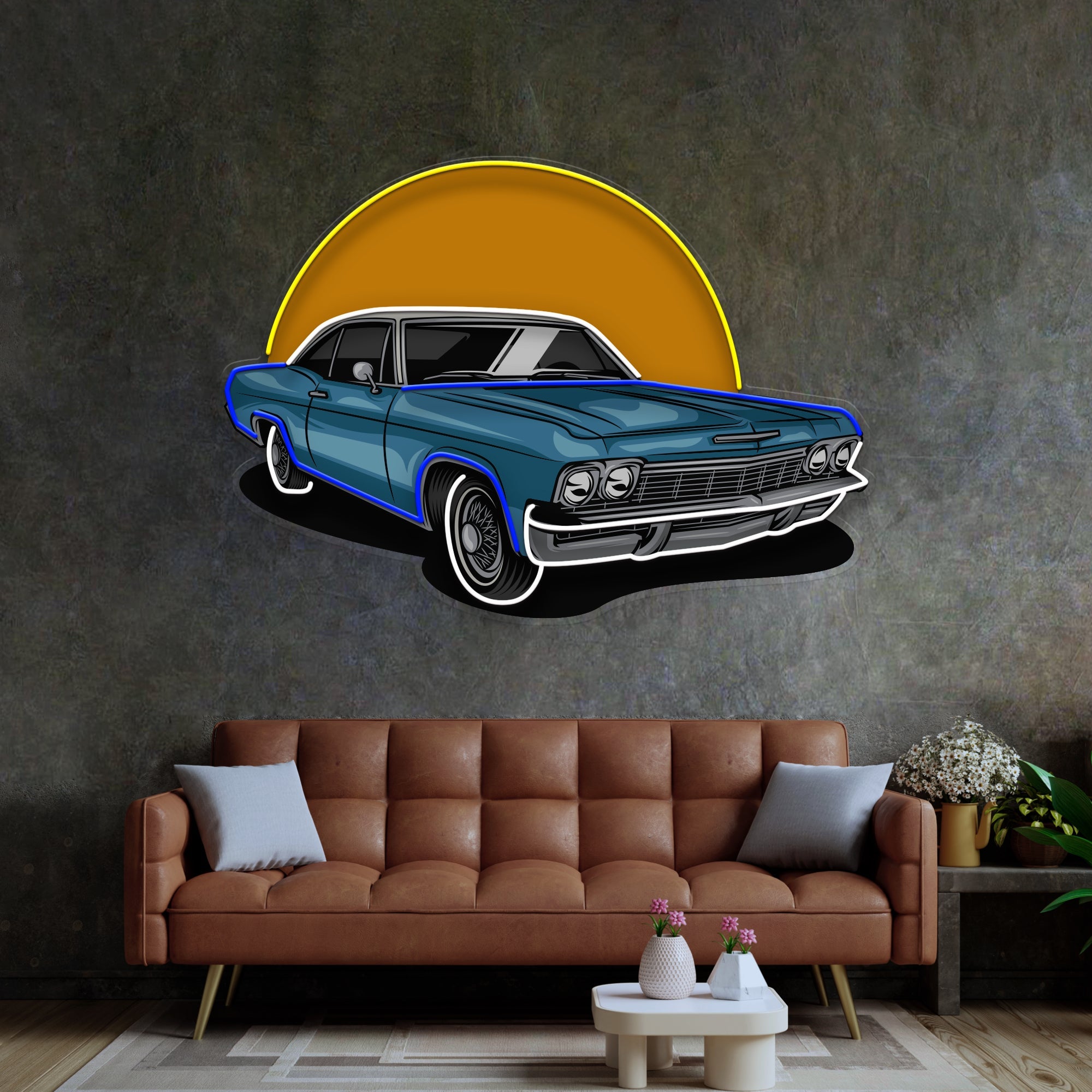 Vintage Retro Car  LED Neon Sign Light Pop Art