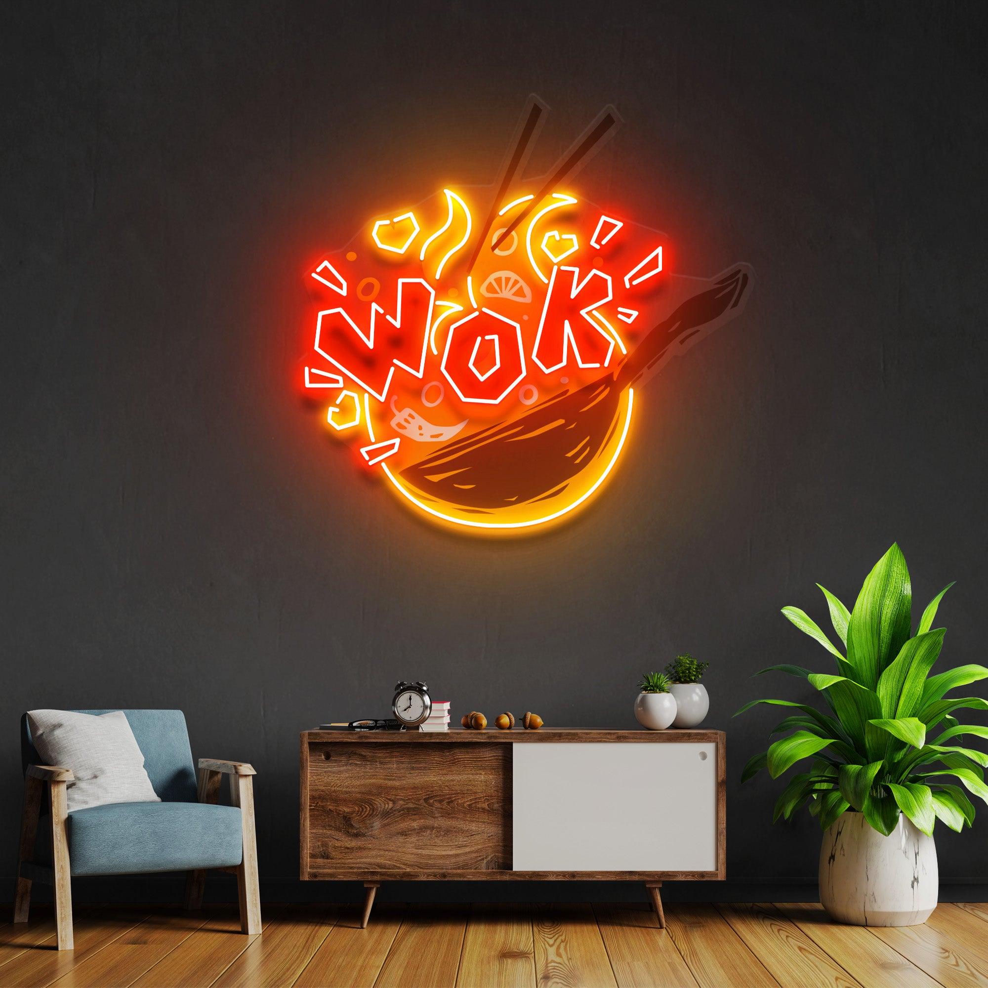 WOK Led Neon Acrylic Artwork