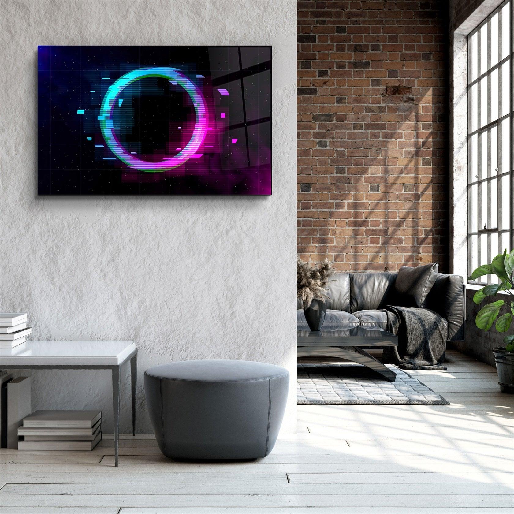 ・"Circle In the Space"・Glass Wall Art