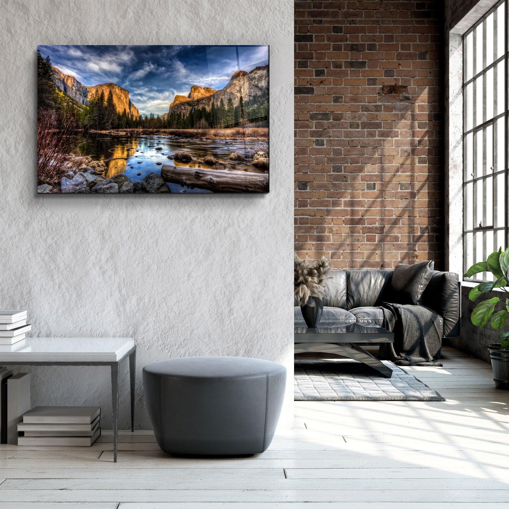 ・"Lake"・Glass Wall Art