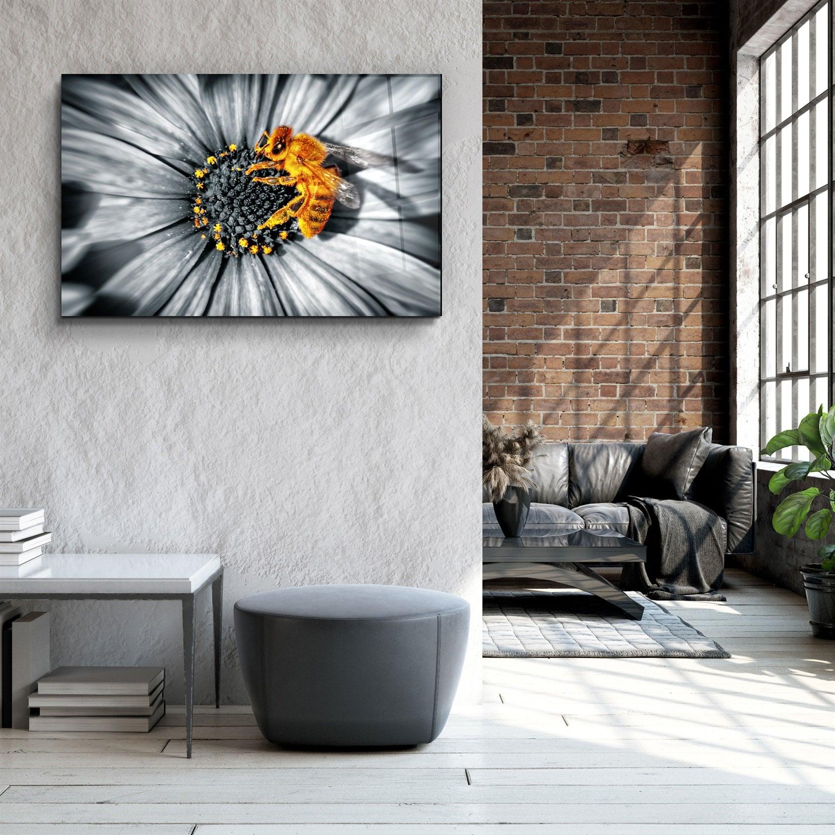 ・"Honey Bee"・Glass Wall Art
