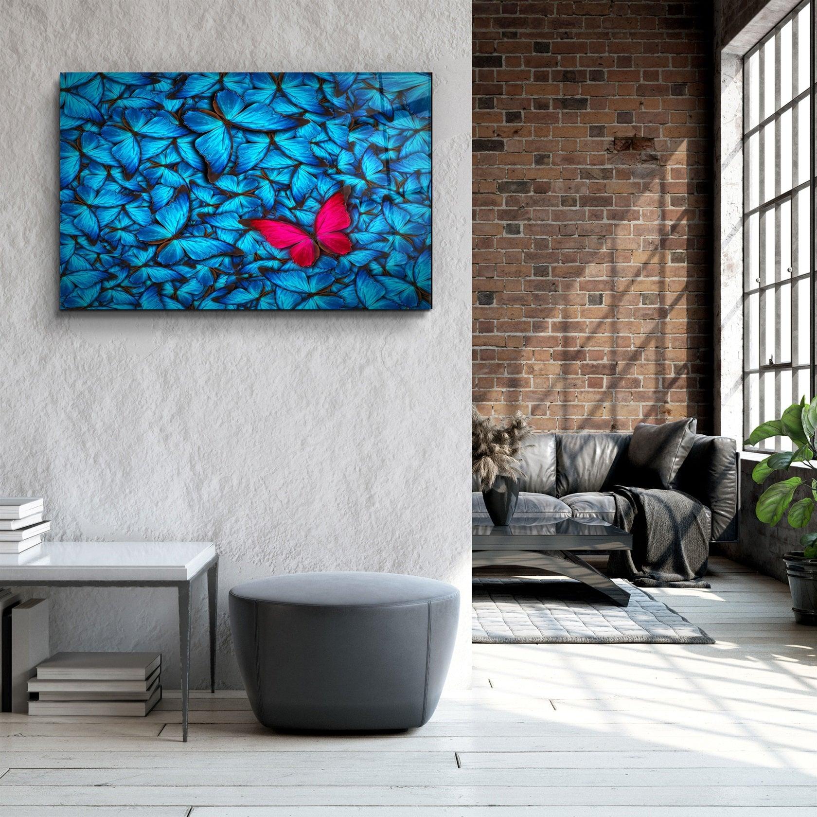 ・"Butterfly 1"・Glass Wall Art