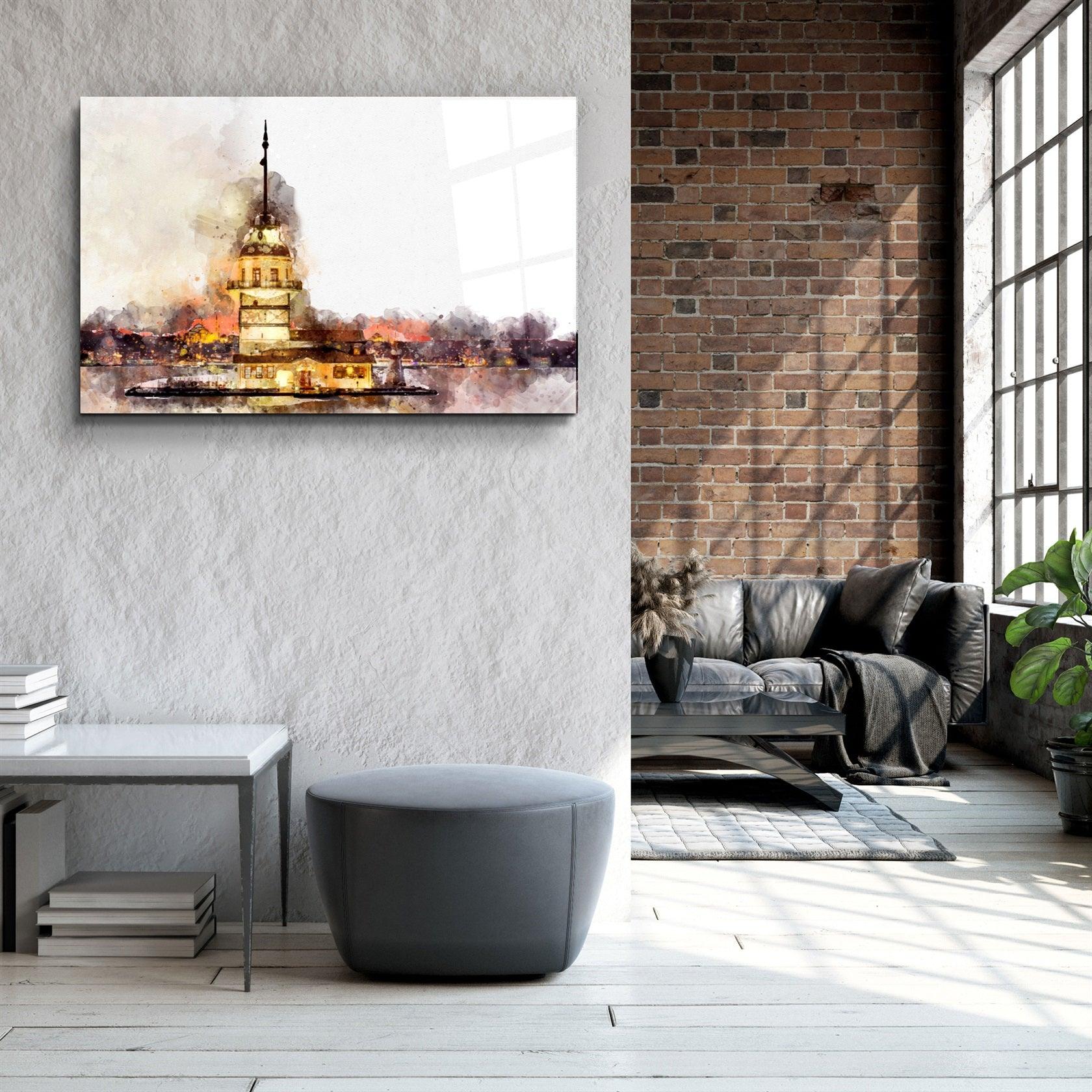 ・"Maiden's Tower"・Glass Wall Art