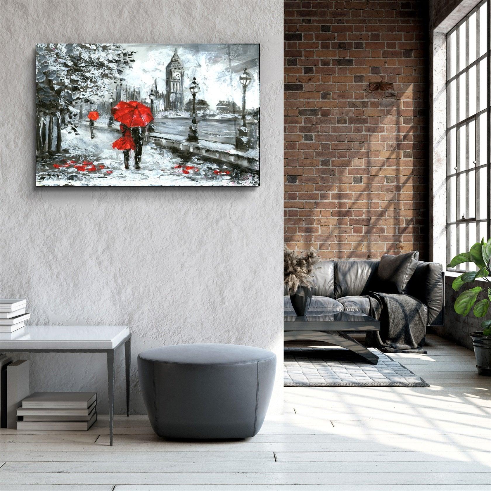 ・"London"・Glass Wall Art
