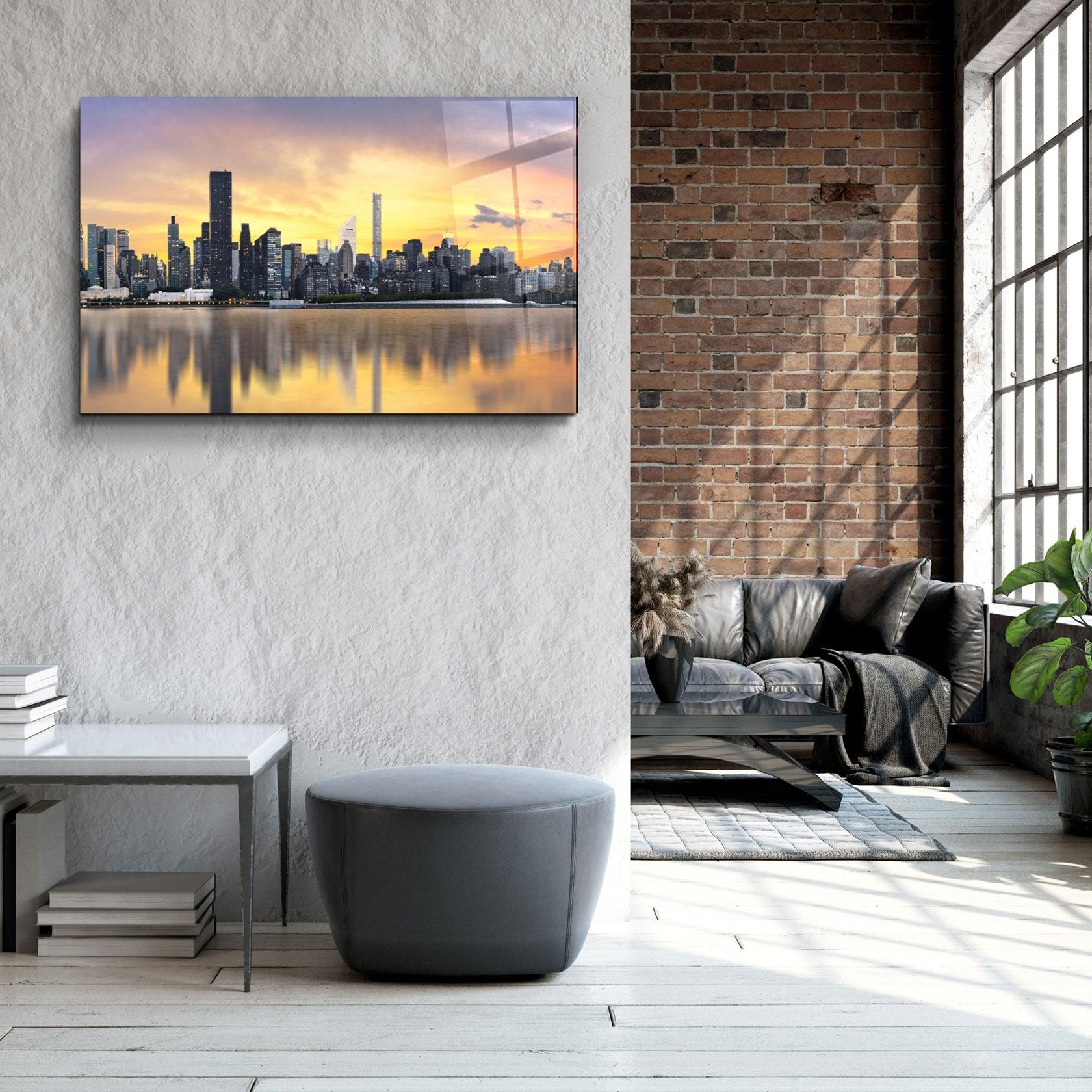 ・"Downtown"・Glass Wall Art
