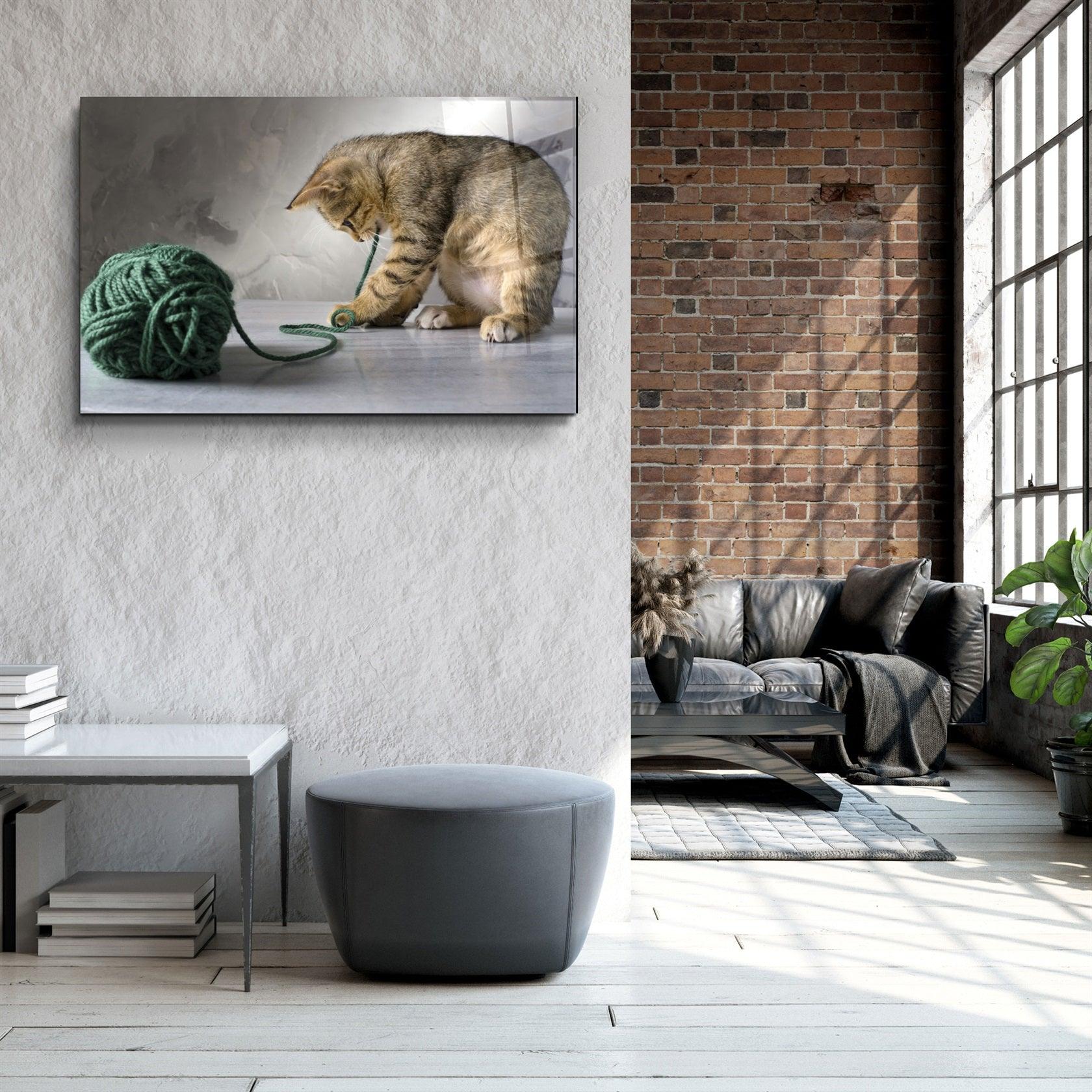 ・"Ball of Wool"・Glass Wall Art