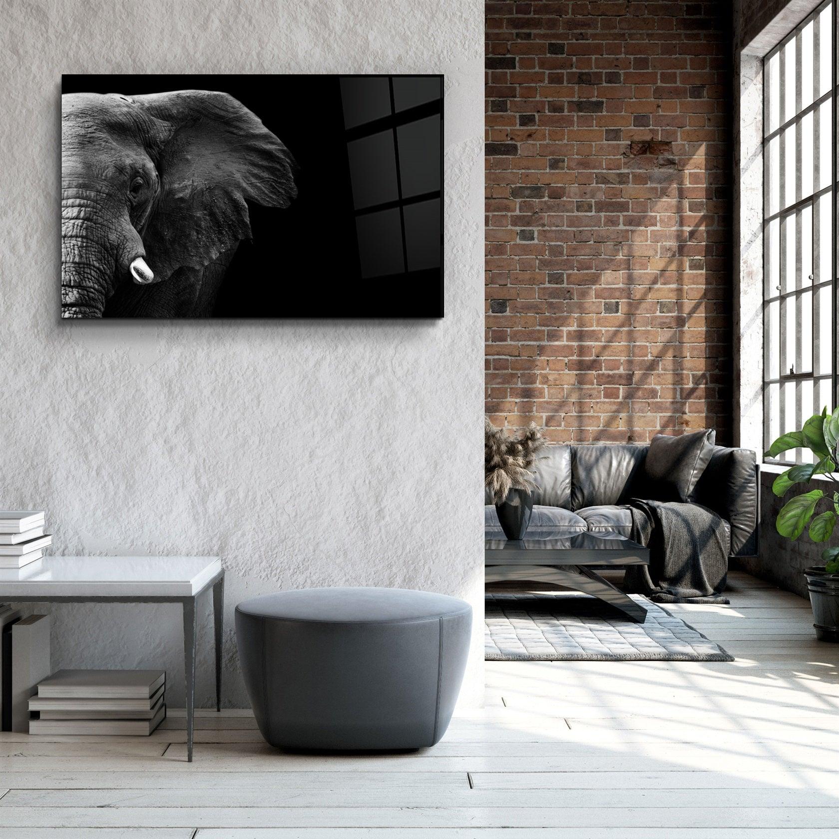・"Elephant"・Glass Wall Art