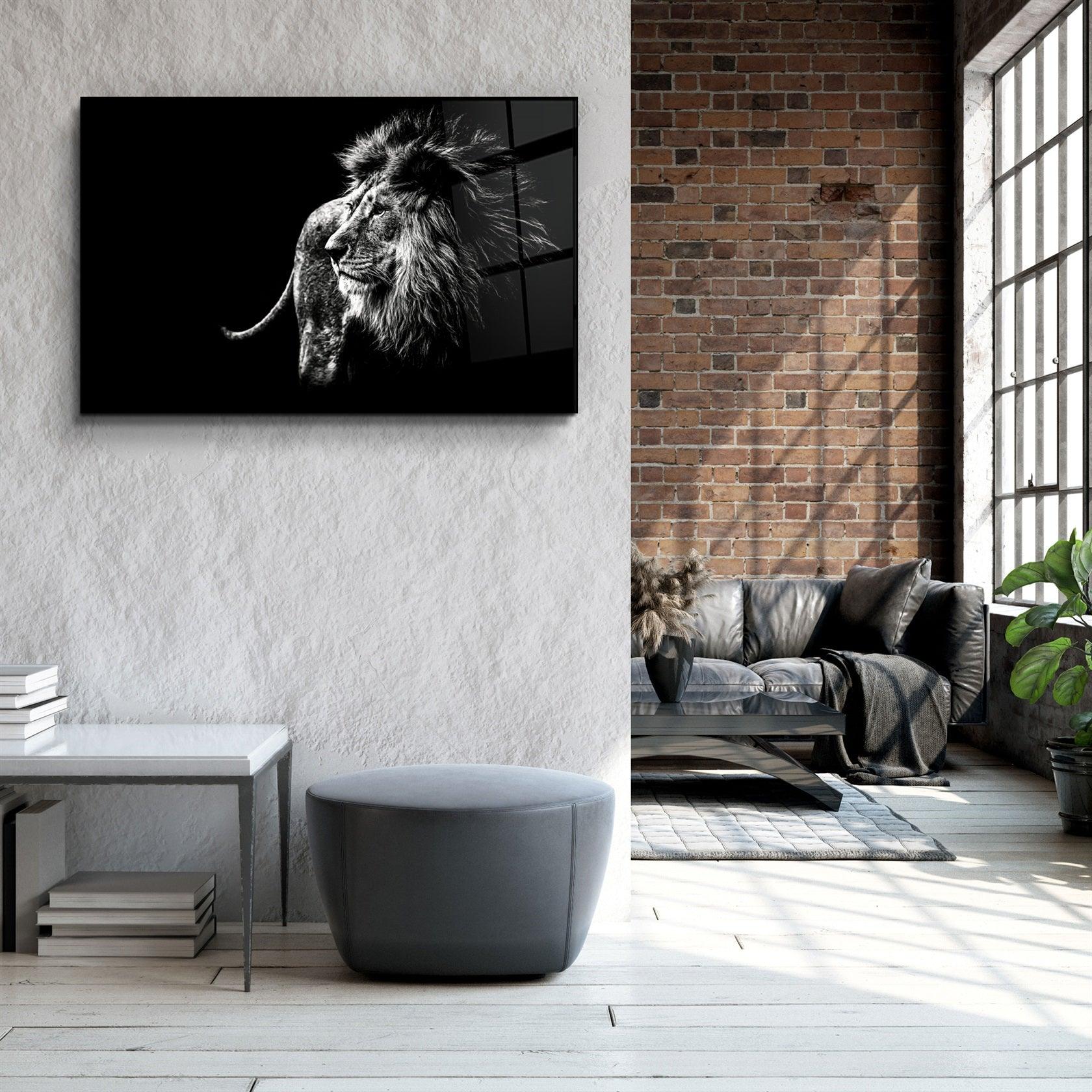 ・"Lion"・Glass Wall Art