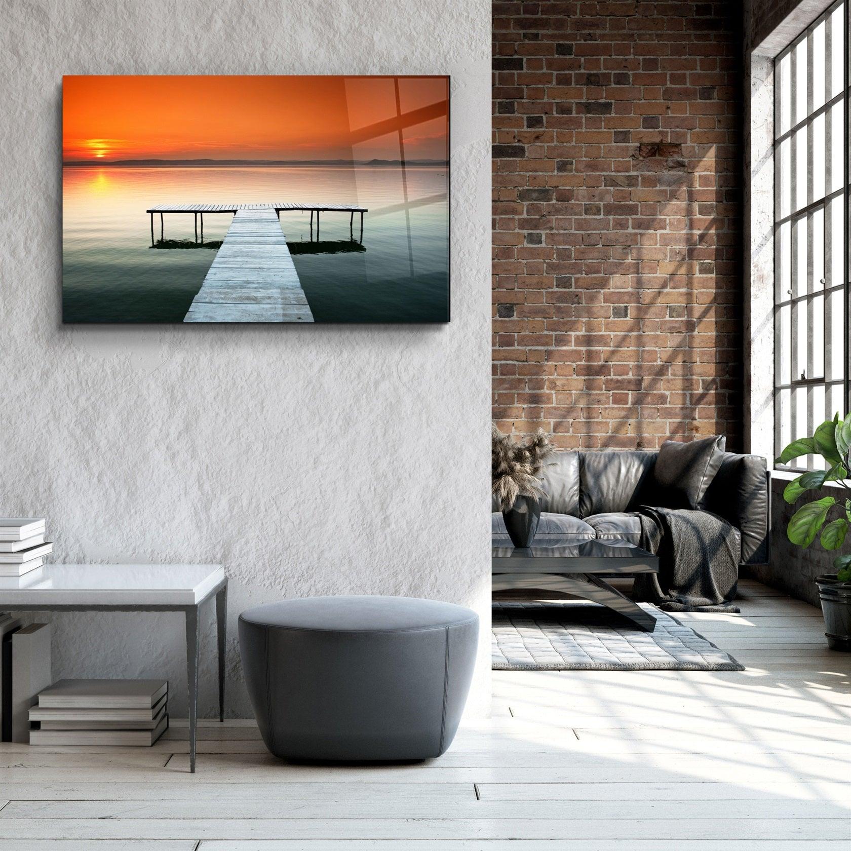 ・"Pier 7"・Glass Wall Art
