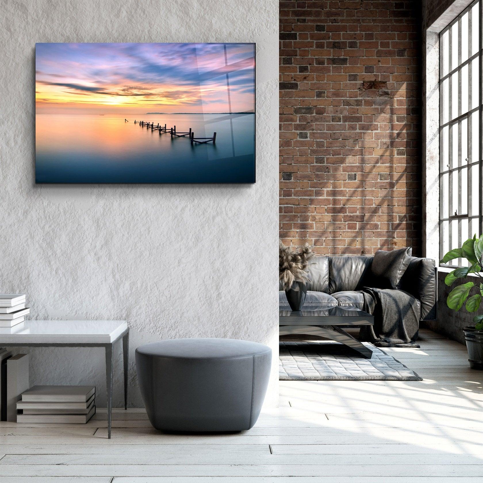 ・"Sunset"・Glass Wall Art