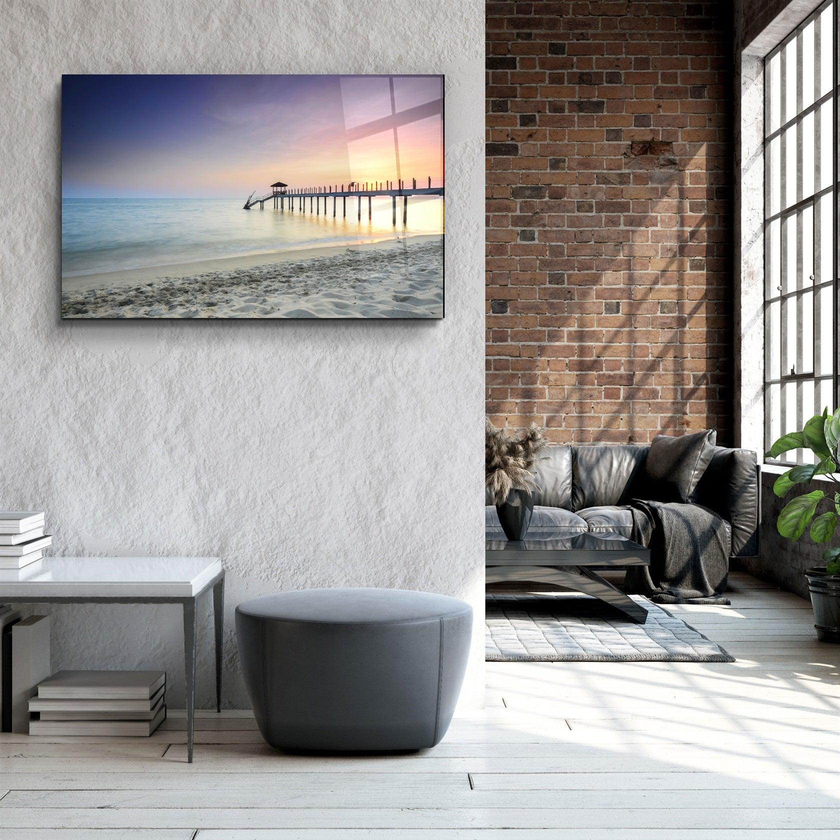 ・"Pier 8"・Glass Wall Art