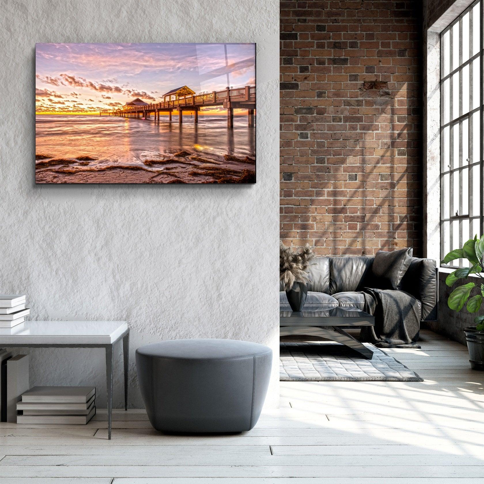 ・"Pier 12"・Glass Wall Art
