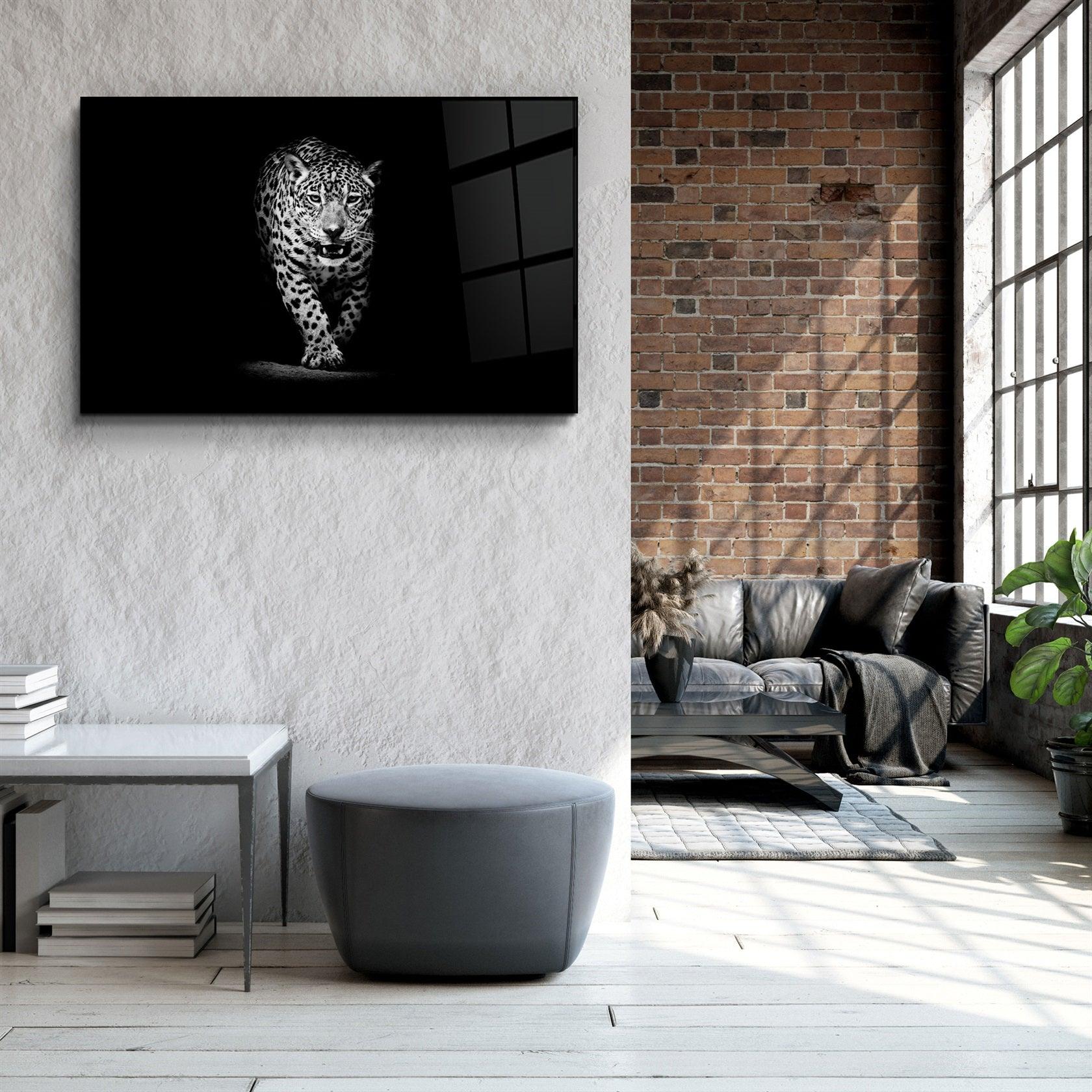 ・"Leopard"・Glass Wall Art