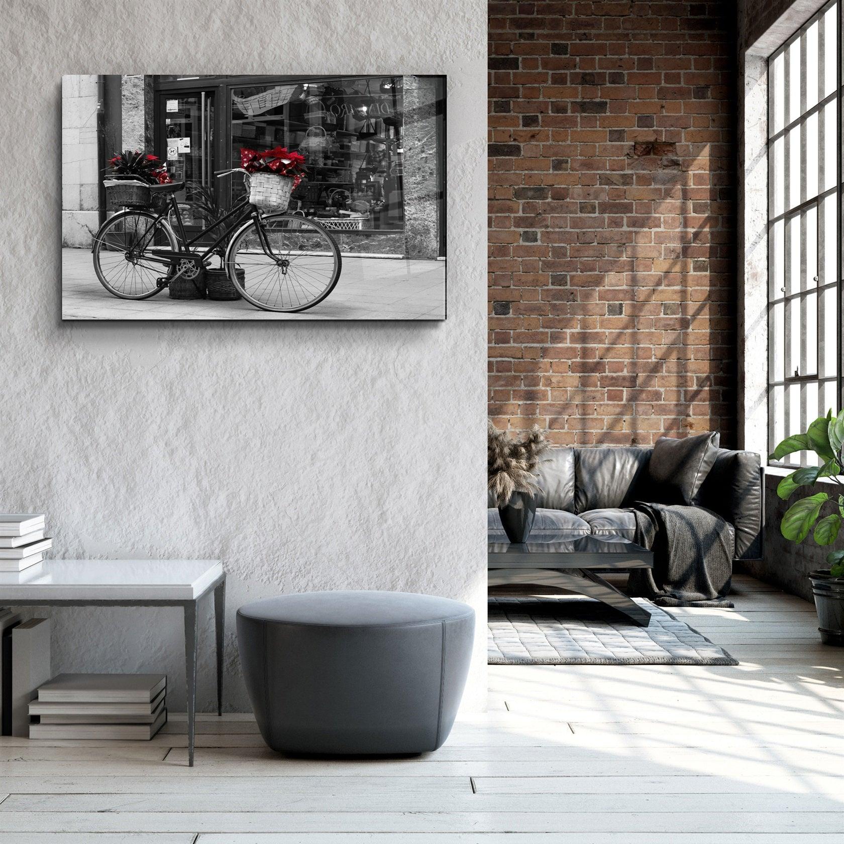 ・"Bicycle"・Glass Wall Art