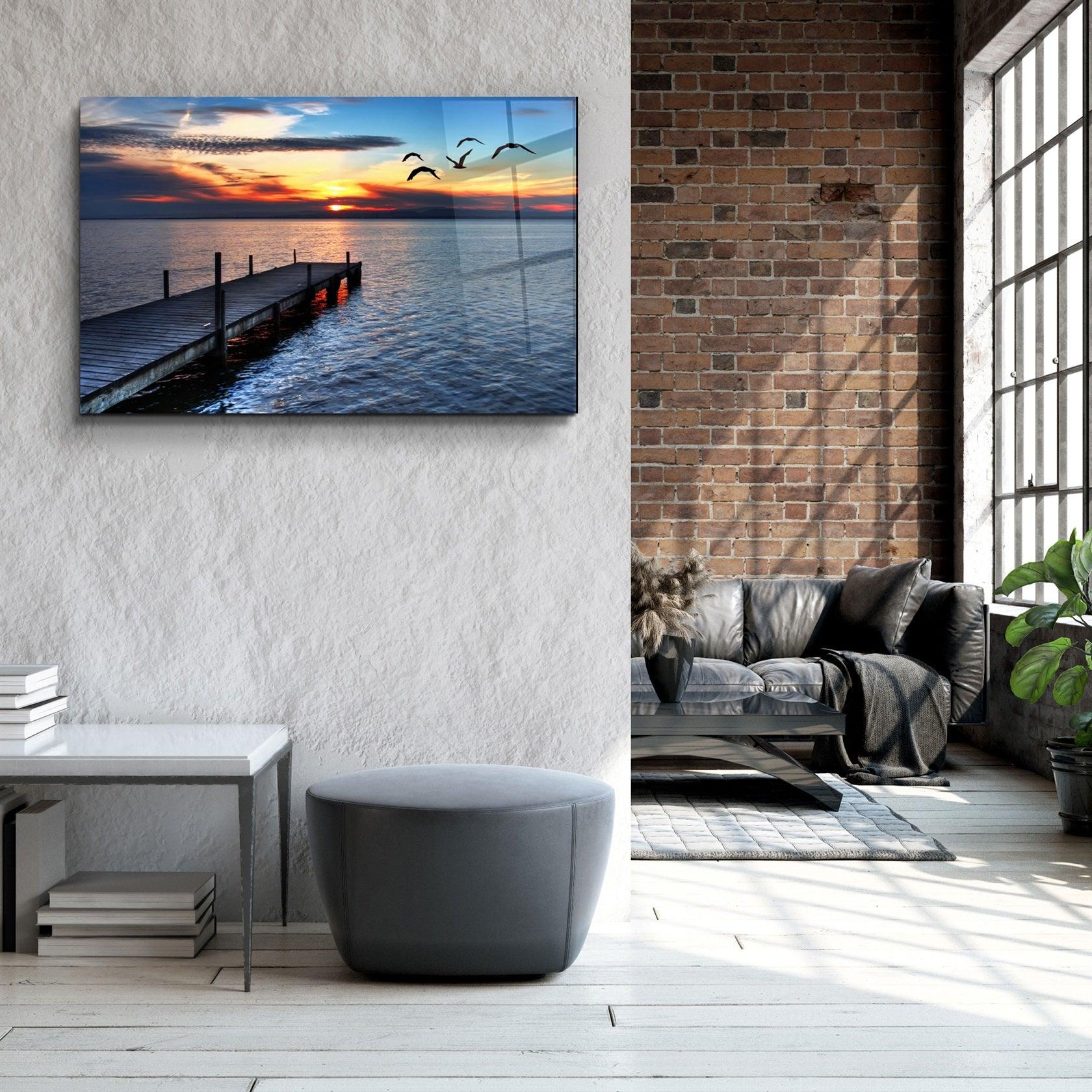 ・"Pier 15"・Glass Wall Art
