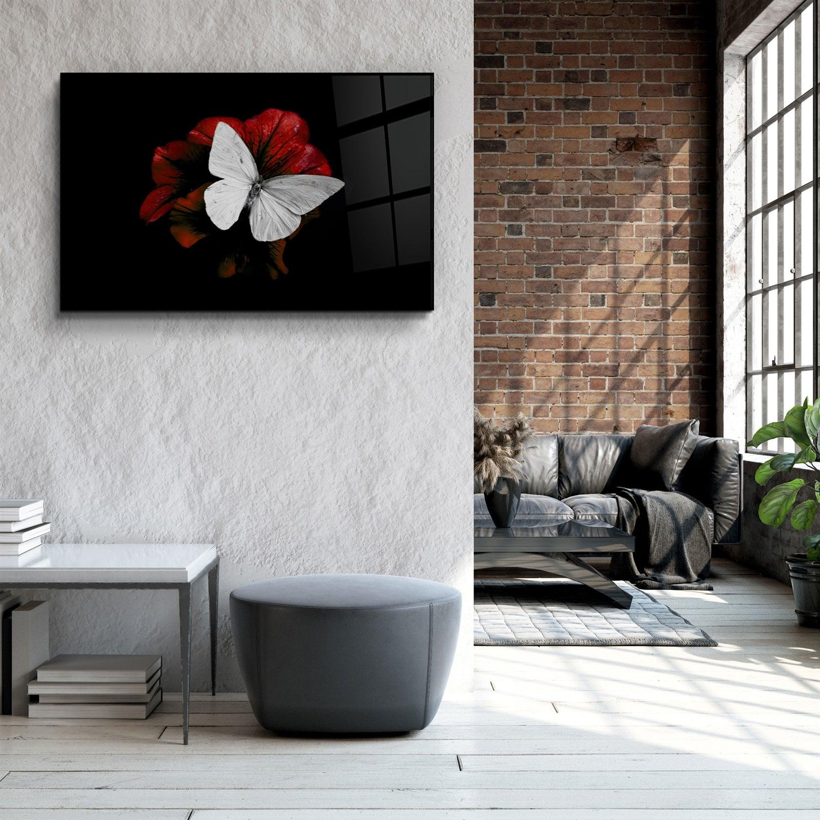・"Butterfly 3"・Glass Wall Art