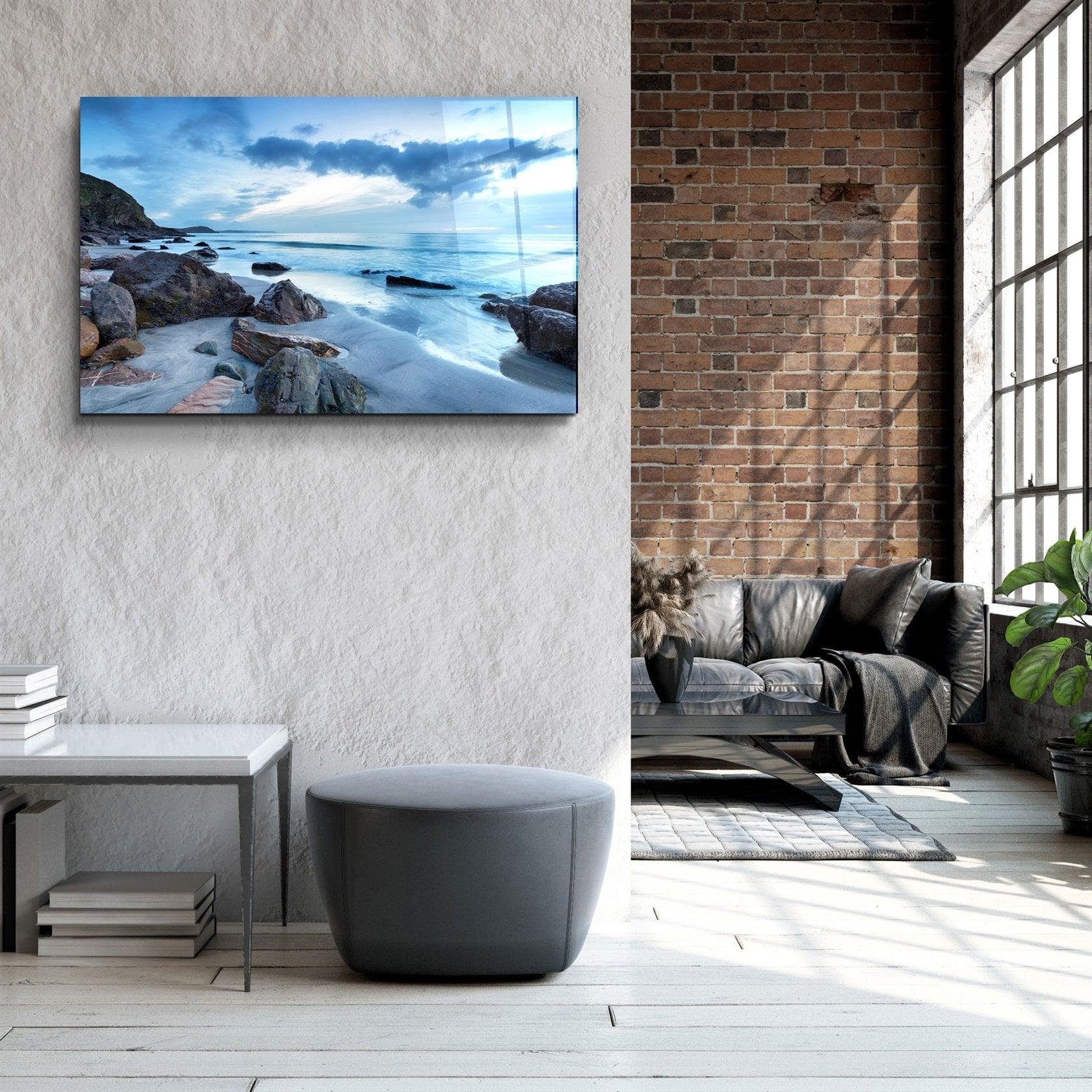 ・"Sea Landscape"・Glass Wall Art