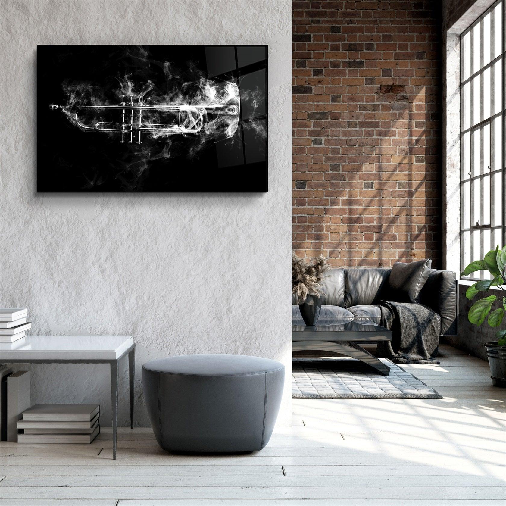 ・"Trumpet"・Glass Wall Art