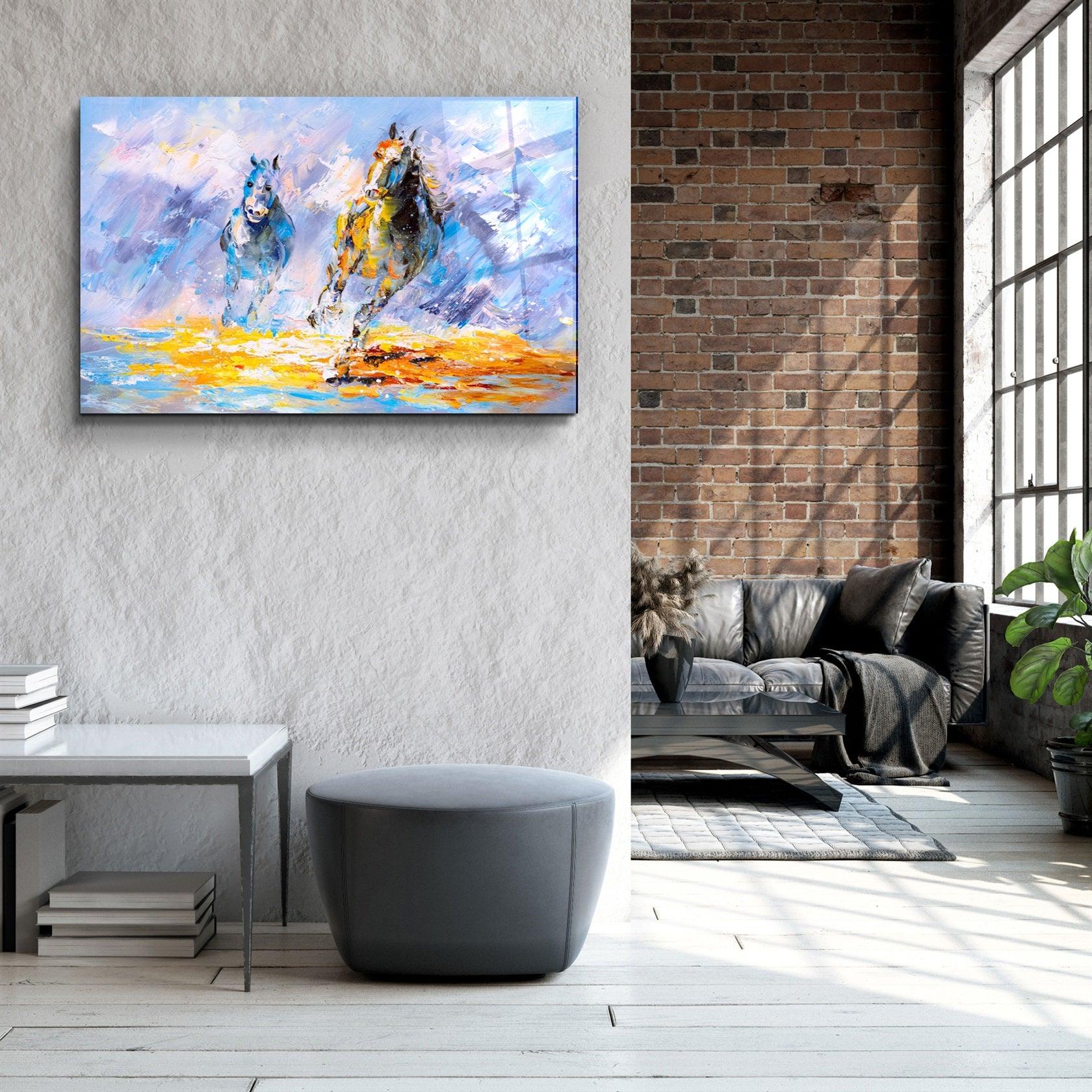 ・"Horse"・Glass Wall Art
