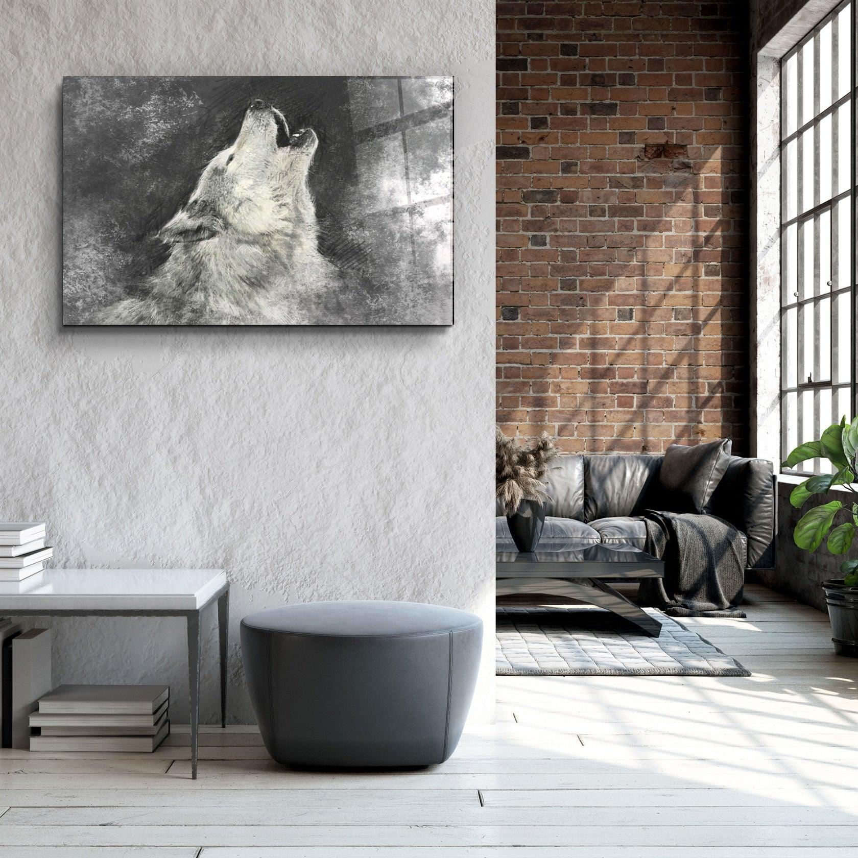 ・"Wolf 5"・Glass Wall Art