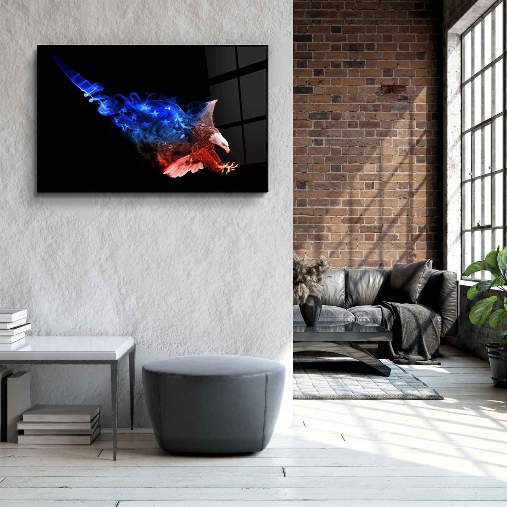 ・"Eagle of US"・Glass Wall Art