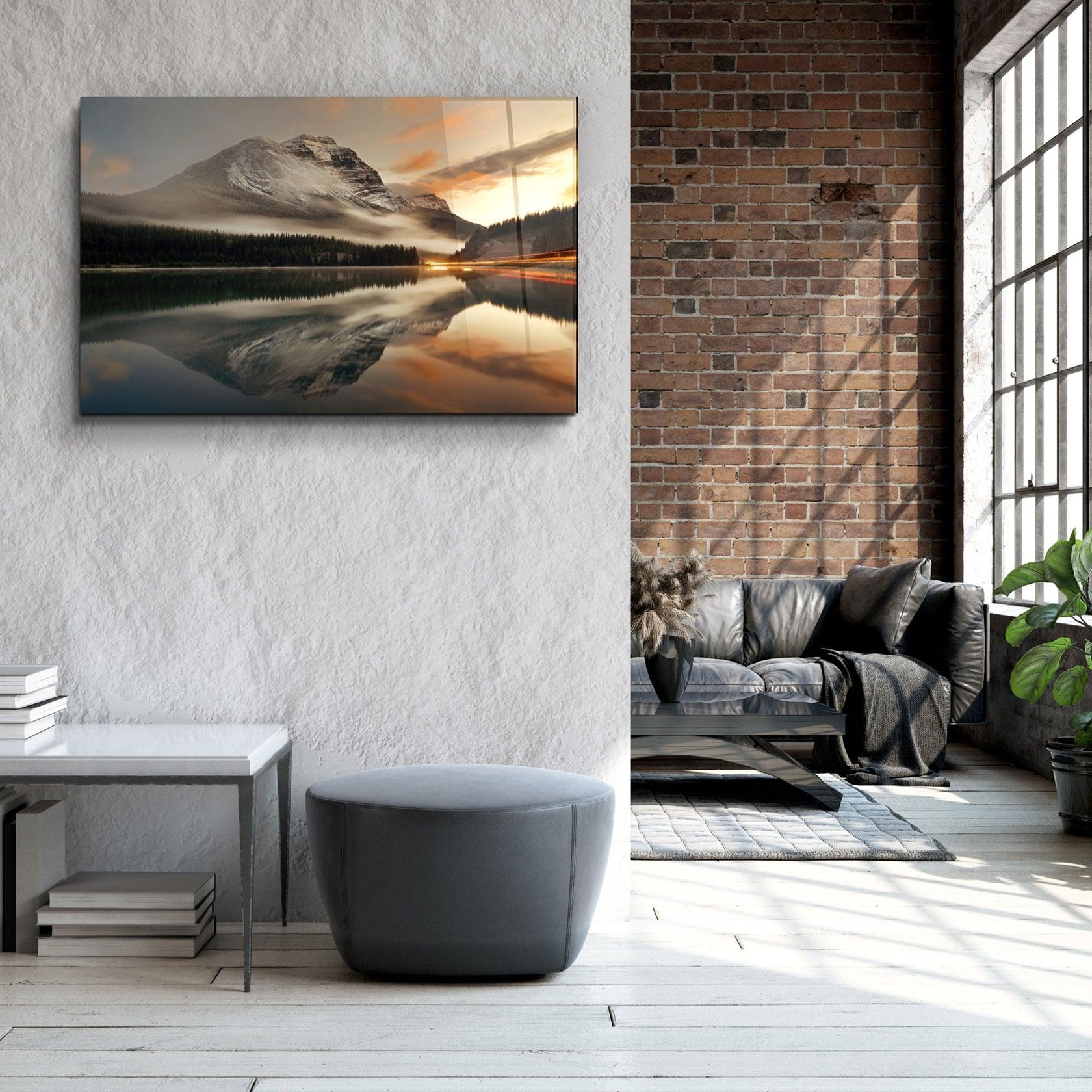 ・"Huge Mountain"・Glass Wall Art