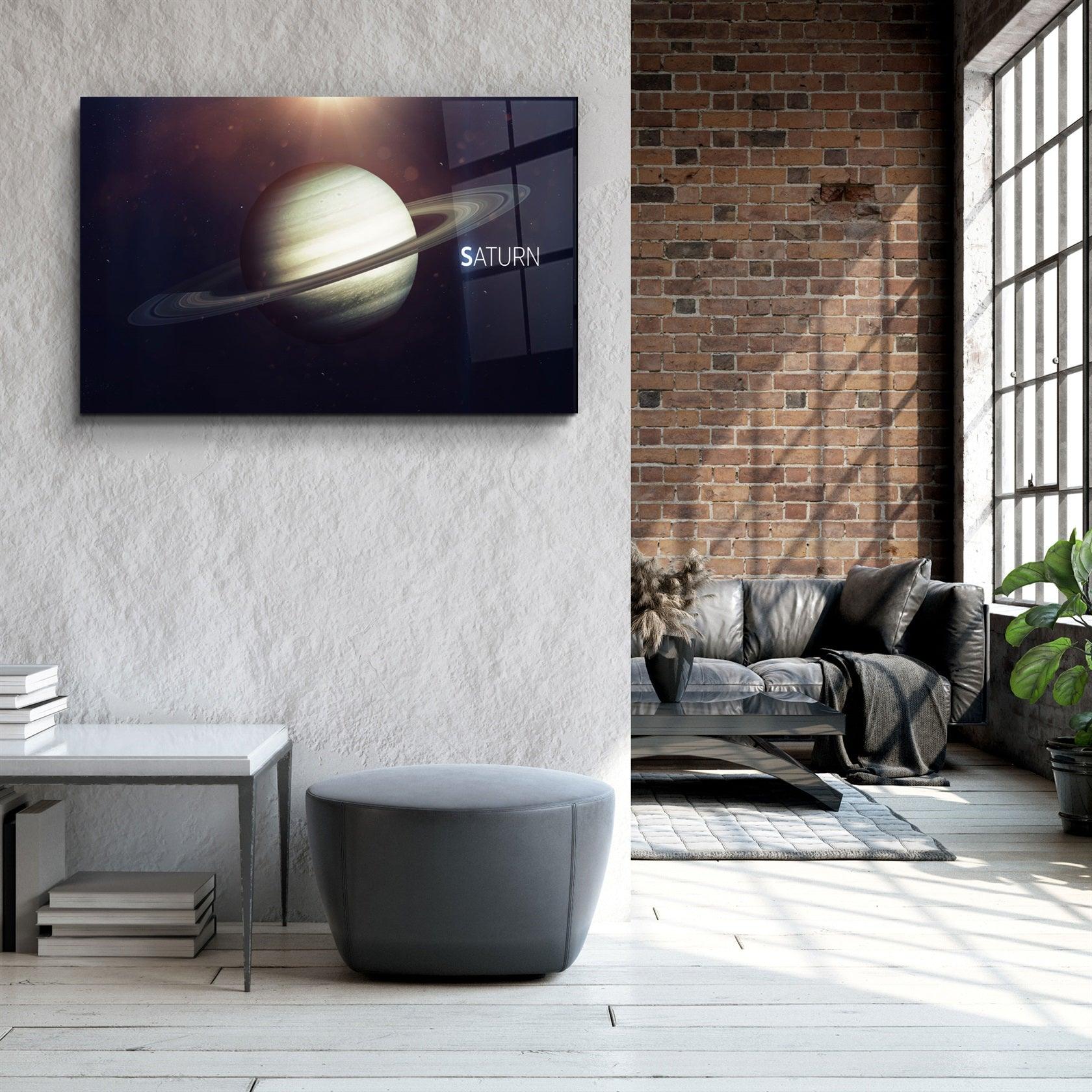 ・"Saturn"・Glass Wall Art
