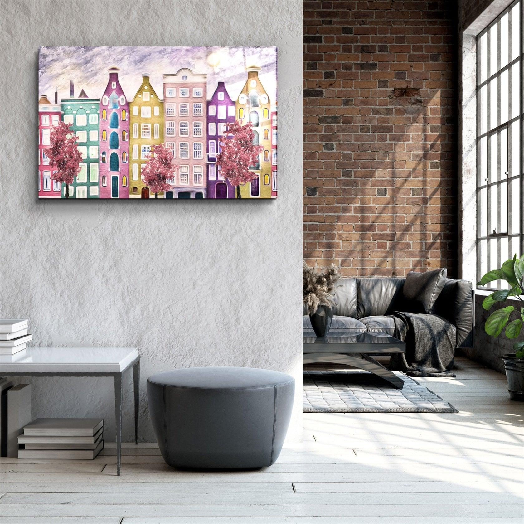 ・"Abstract City"・Glass Wall Art