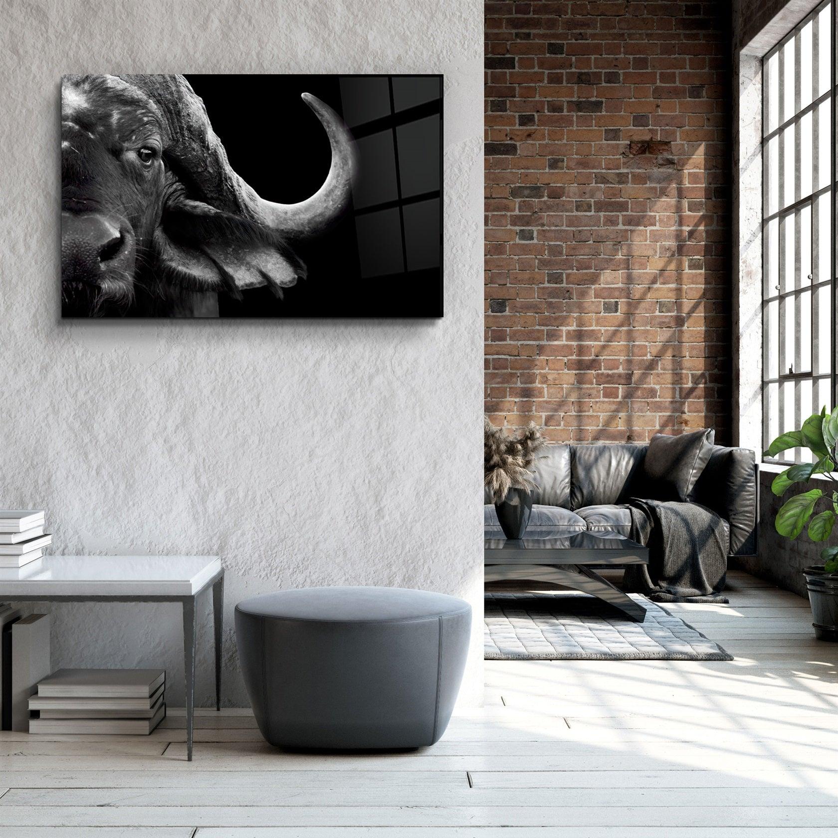 ・"Buffalo"・Glass Wall Art