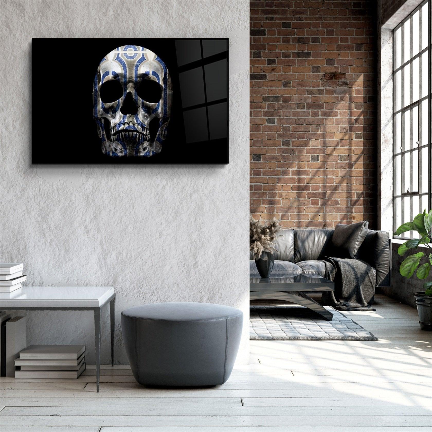 ・"Design Skull"・Glass Wall Art
