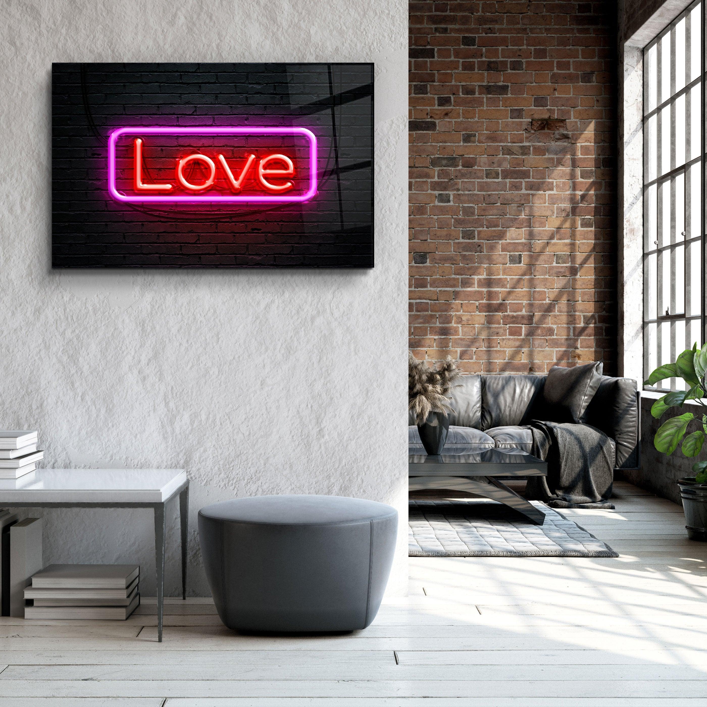 Love Glass Wall Art