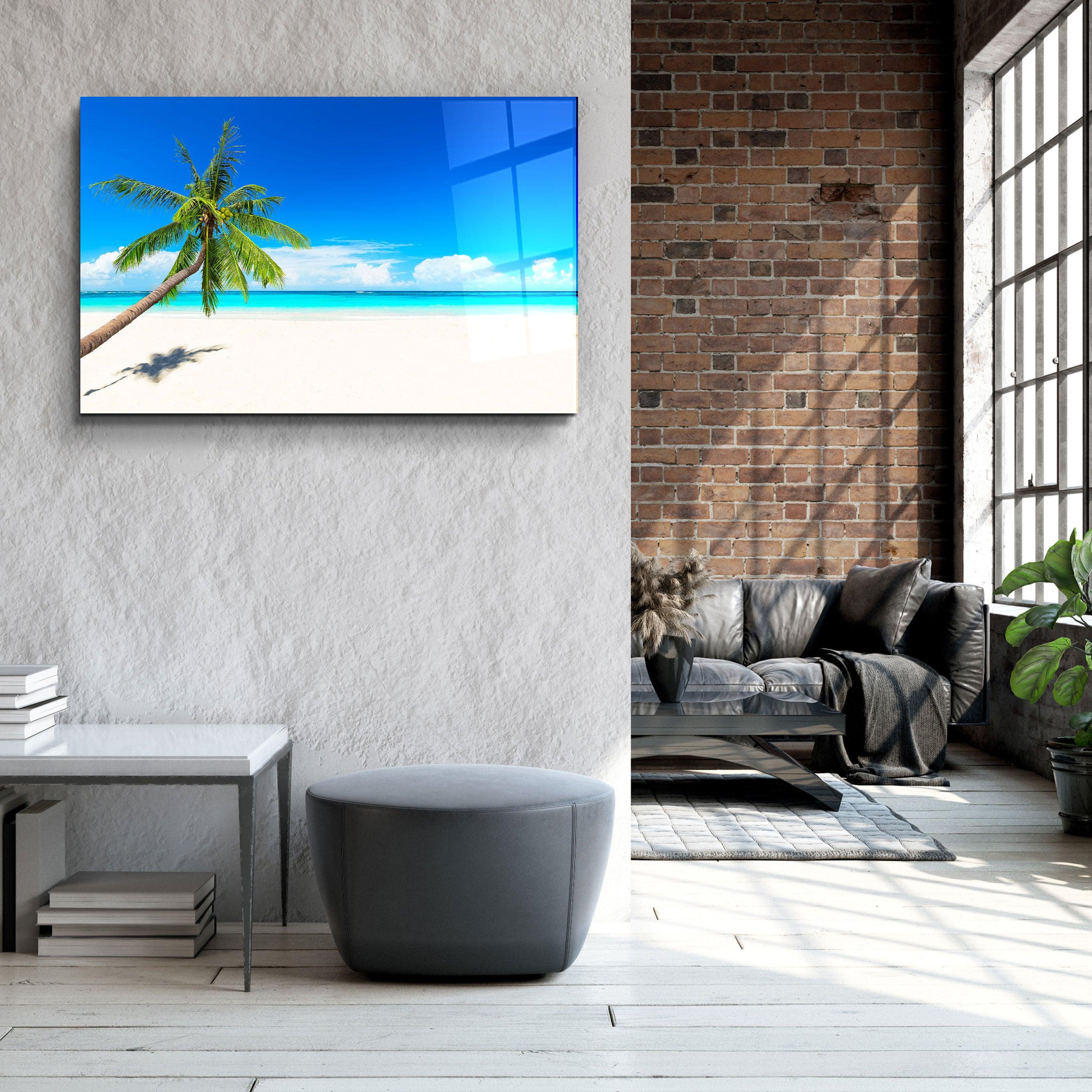 ・"Palm Tree"・Glass Wall Art