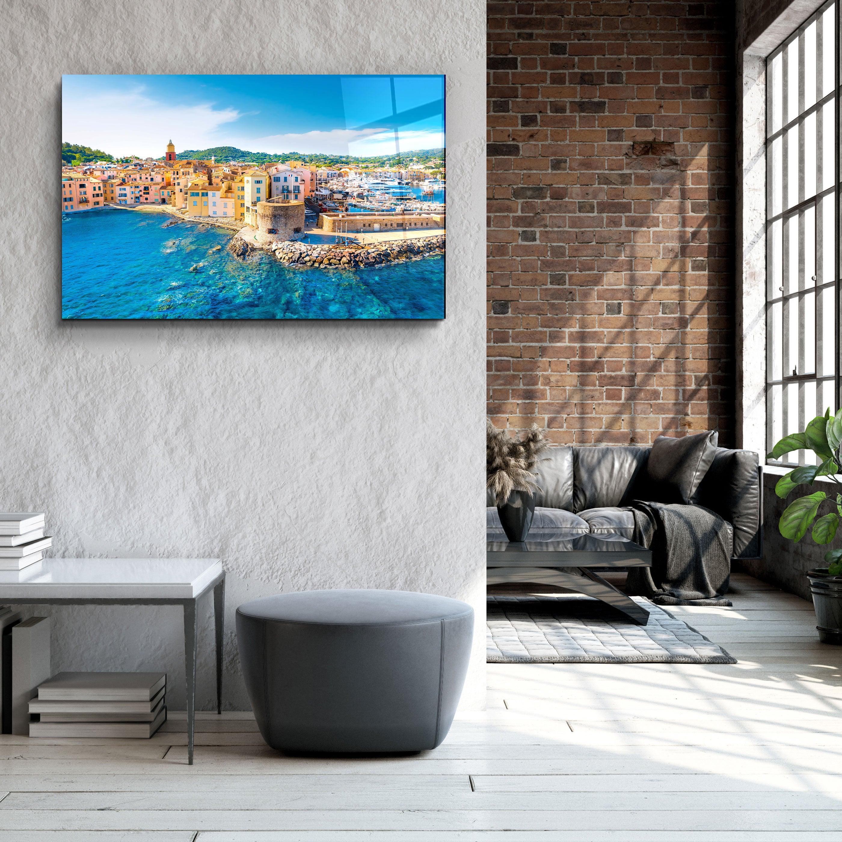 ・"St. Tropez"・Glass Wall Art