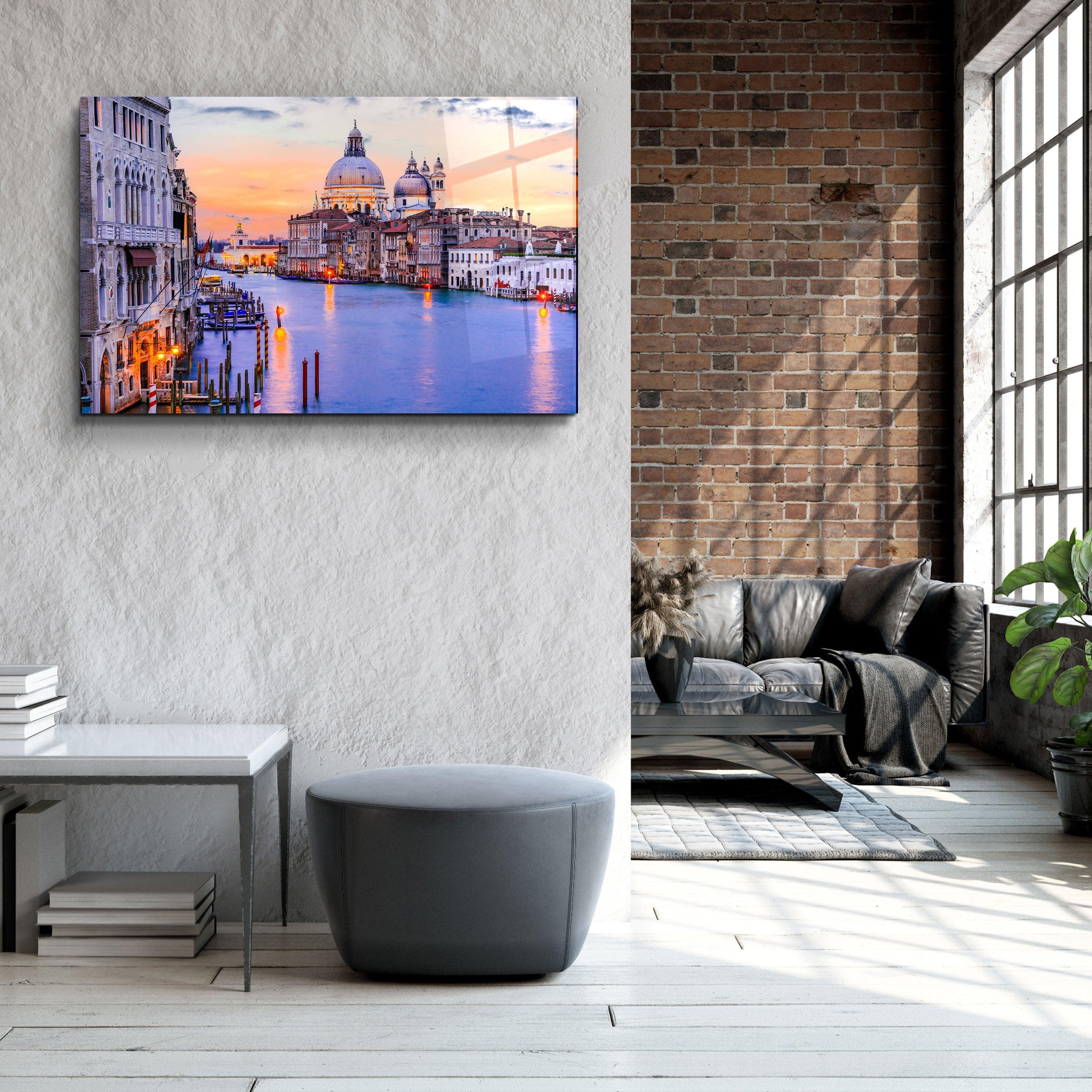 ・"Venice Italy"・Glass Wall Art