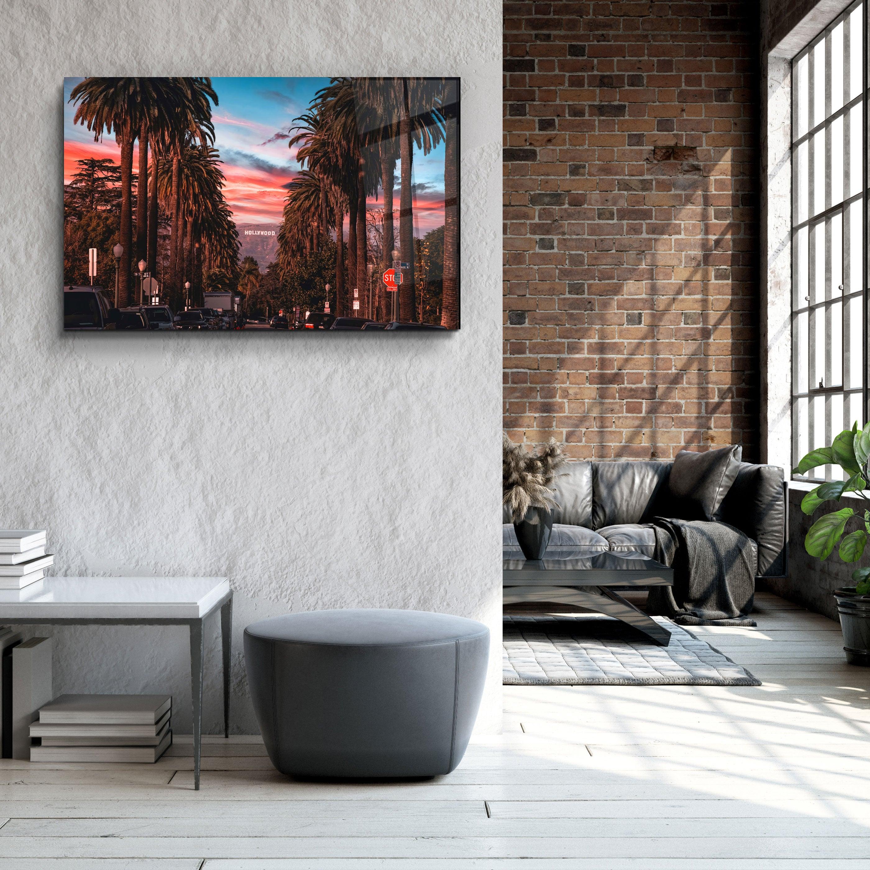 ・"Los Angeles"・Glass Wall Art