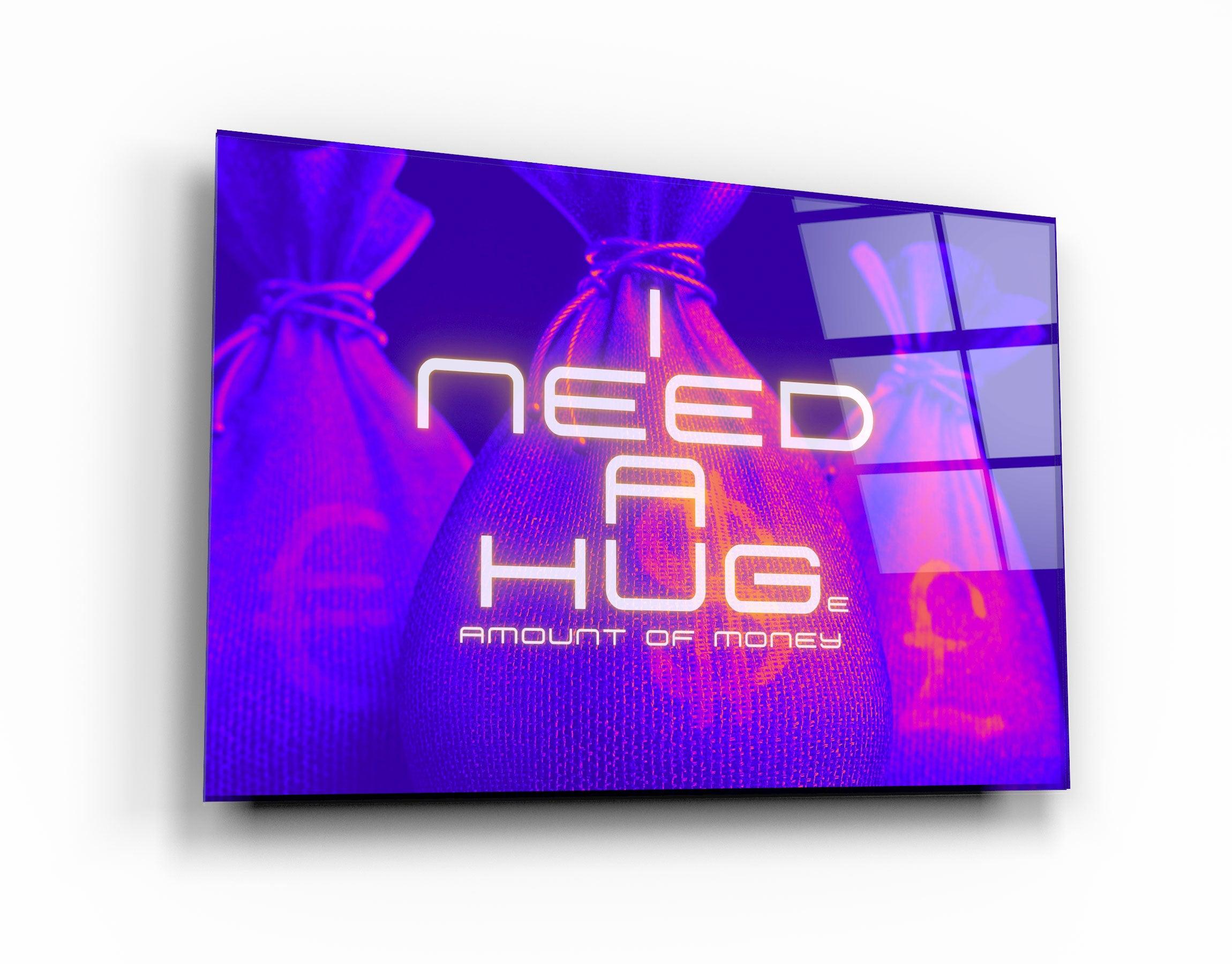 ・"I need a Hug"・Glass Wall Art - ArtDesigna Glass Printing Wall Art