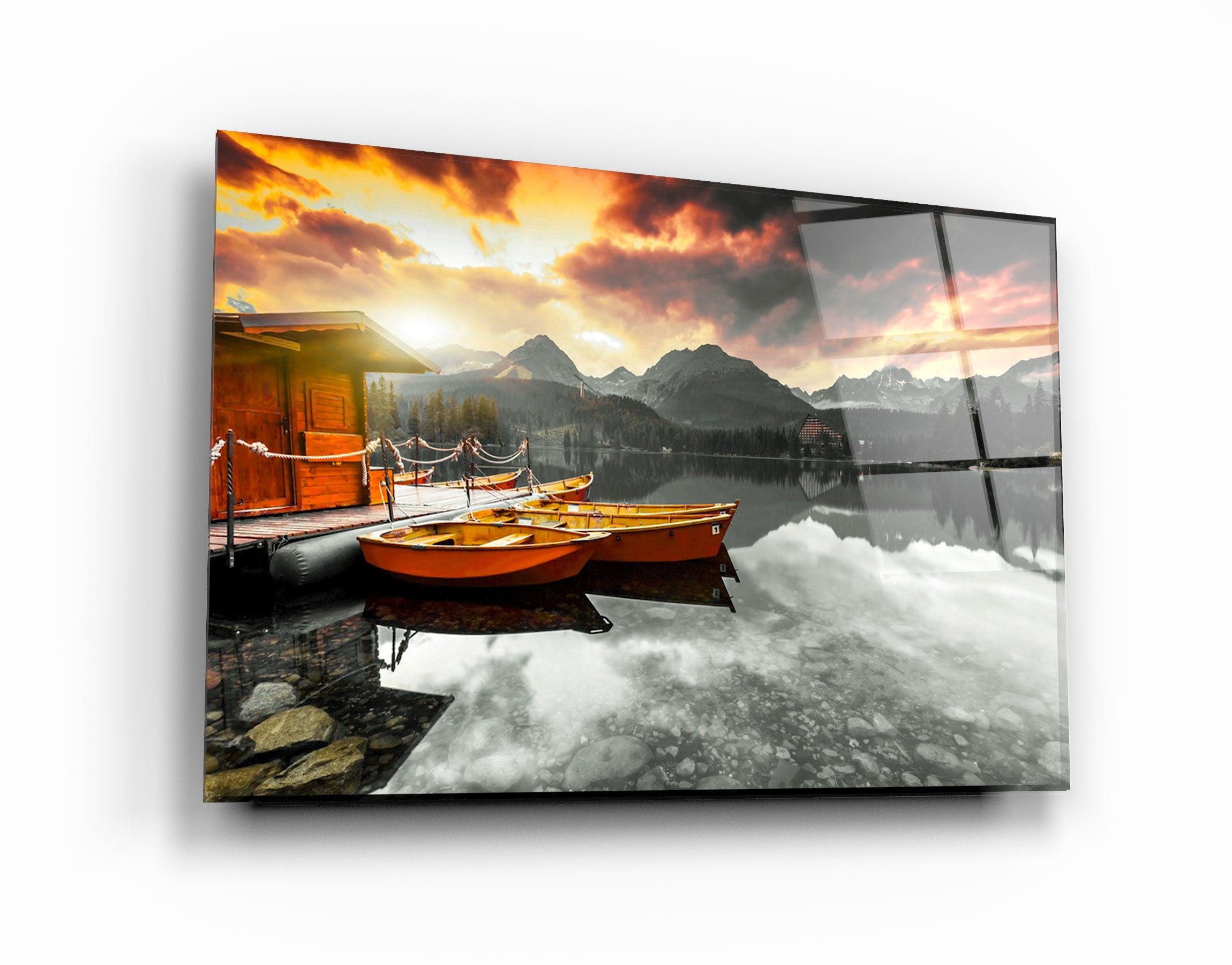 ・"Calm Lake V2"・Glass Wall Art - ArtDesigna Glass Printing Wall Art