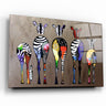 ・"Colorful Zebra Family"・Glass Wall Art - ArtDesigna Glass Printing Wall Art