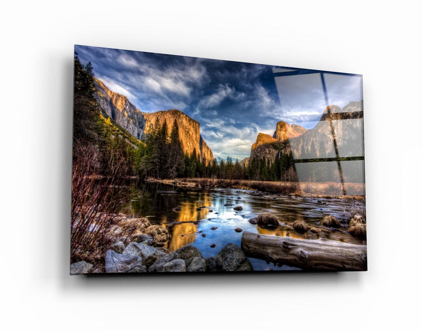 ・"Lake"・Glass Wall Art