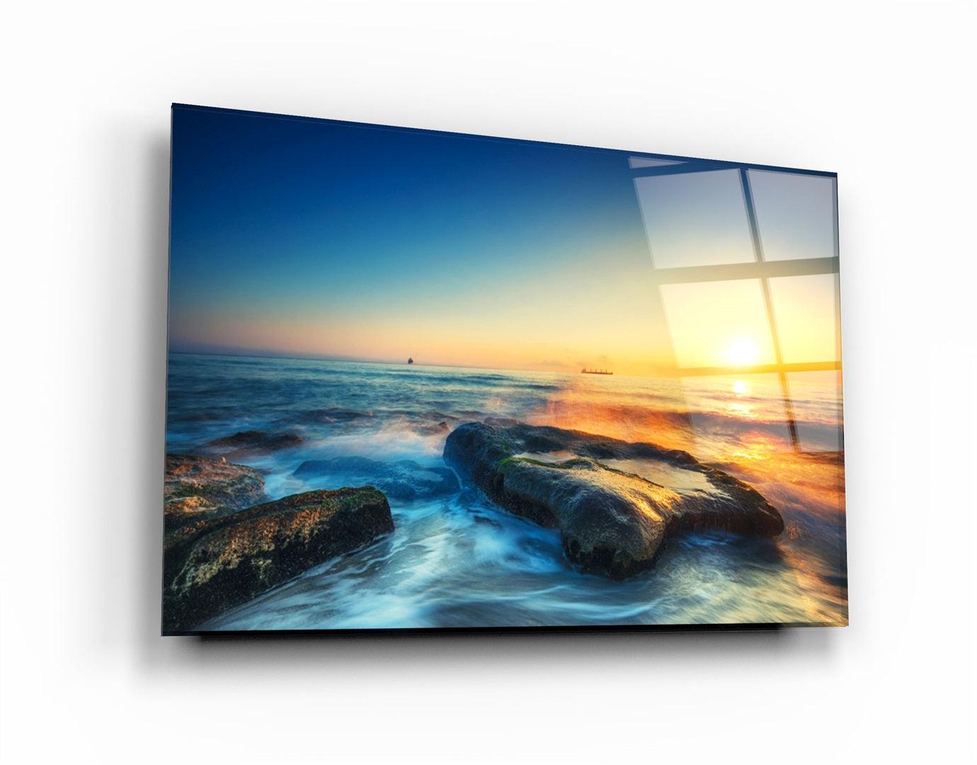 ・"Sea View"・Glass Wall Art