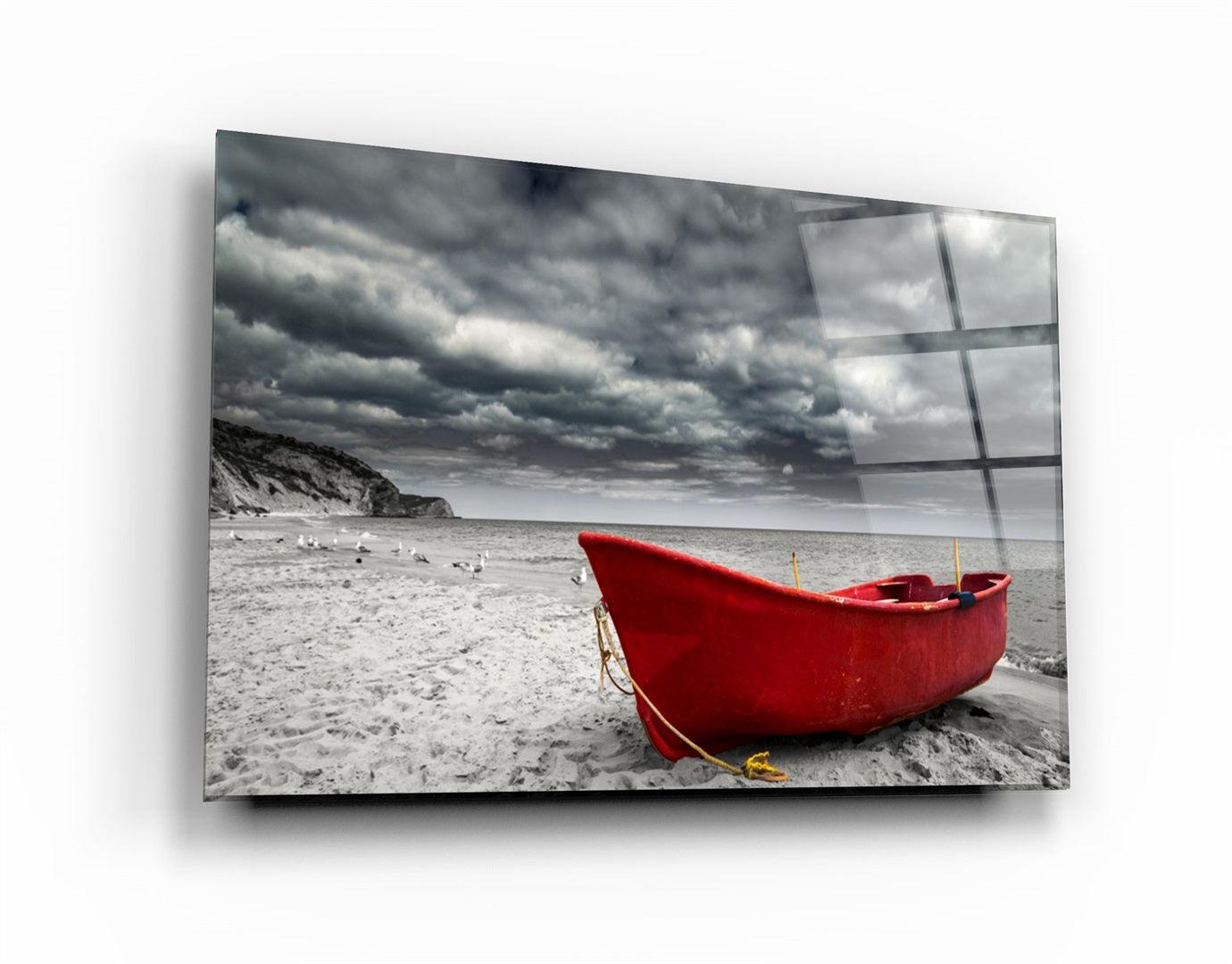 ・"Sailing Boat"・Glass Wall Art