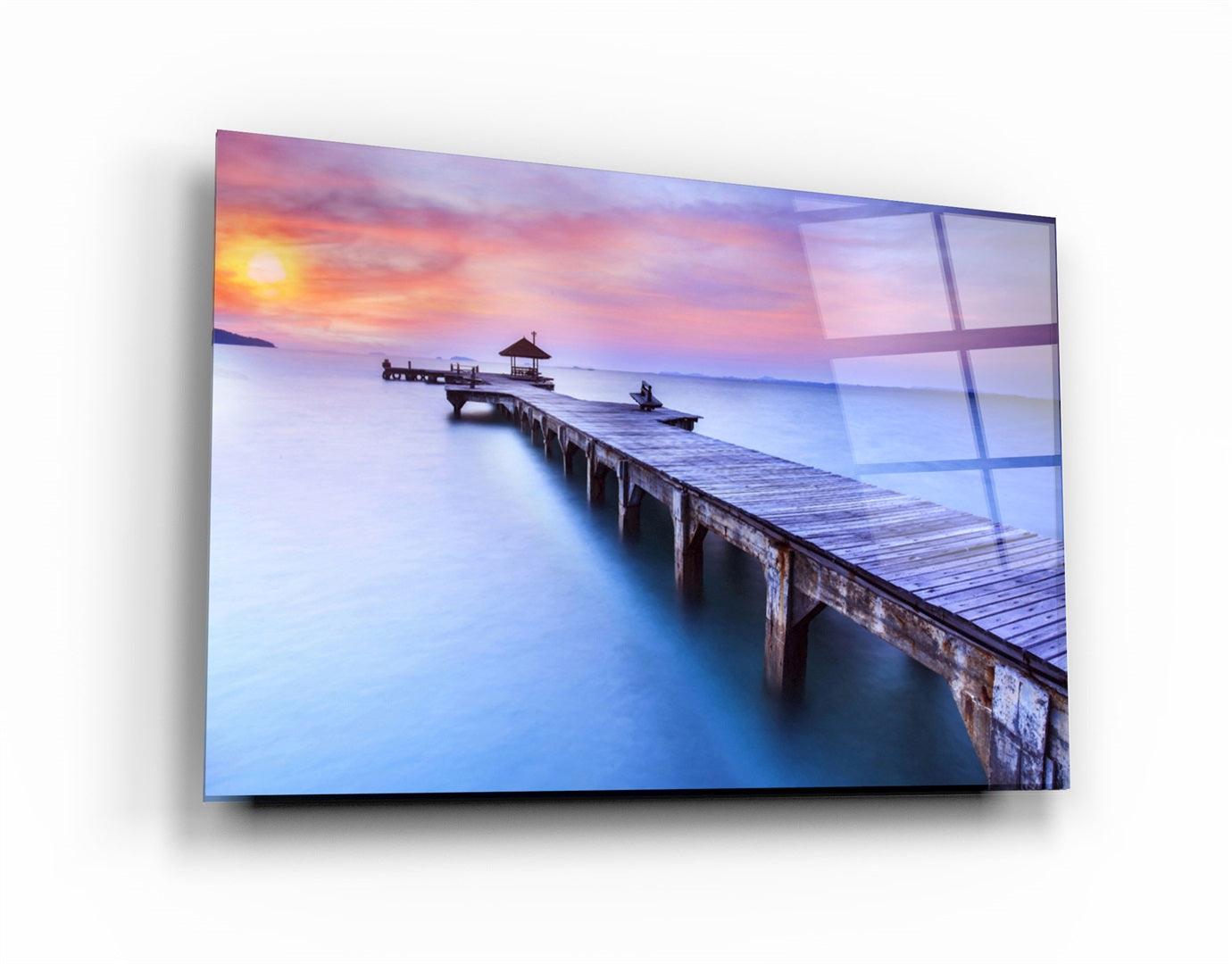 ・"Pier 3"・Glass Wall Art
