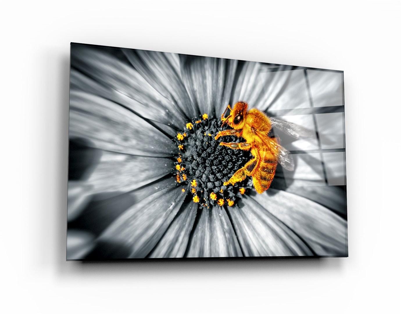 ・"Honey Bee"・Glass Wall Art