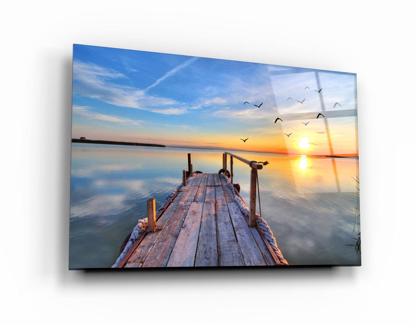 ・"Pier 4"・Glass Wall Art