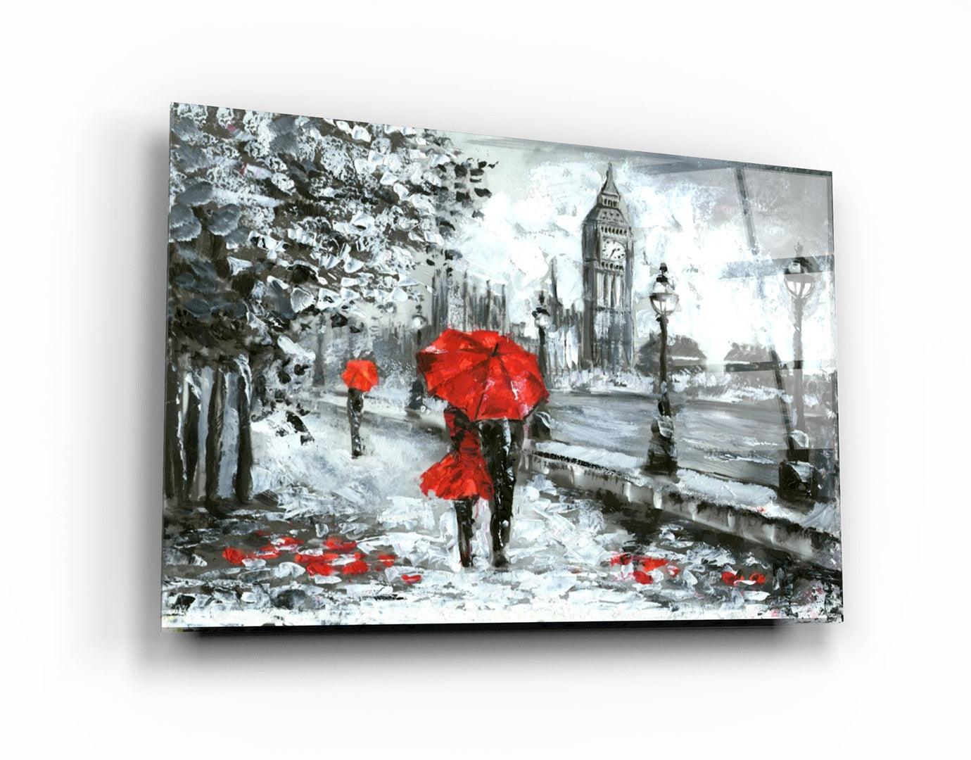・"London"・Glass Wall Art