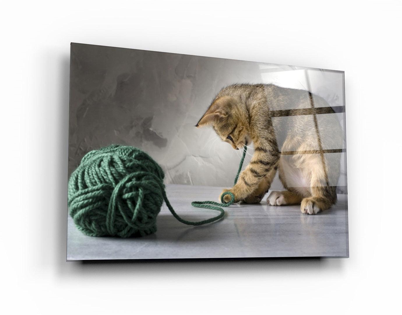・"Ball of Wool"・Glass Wall Art