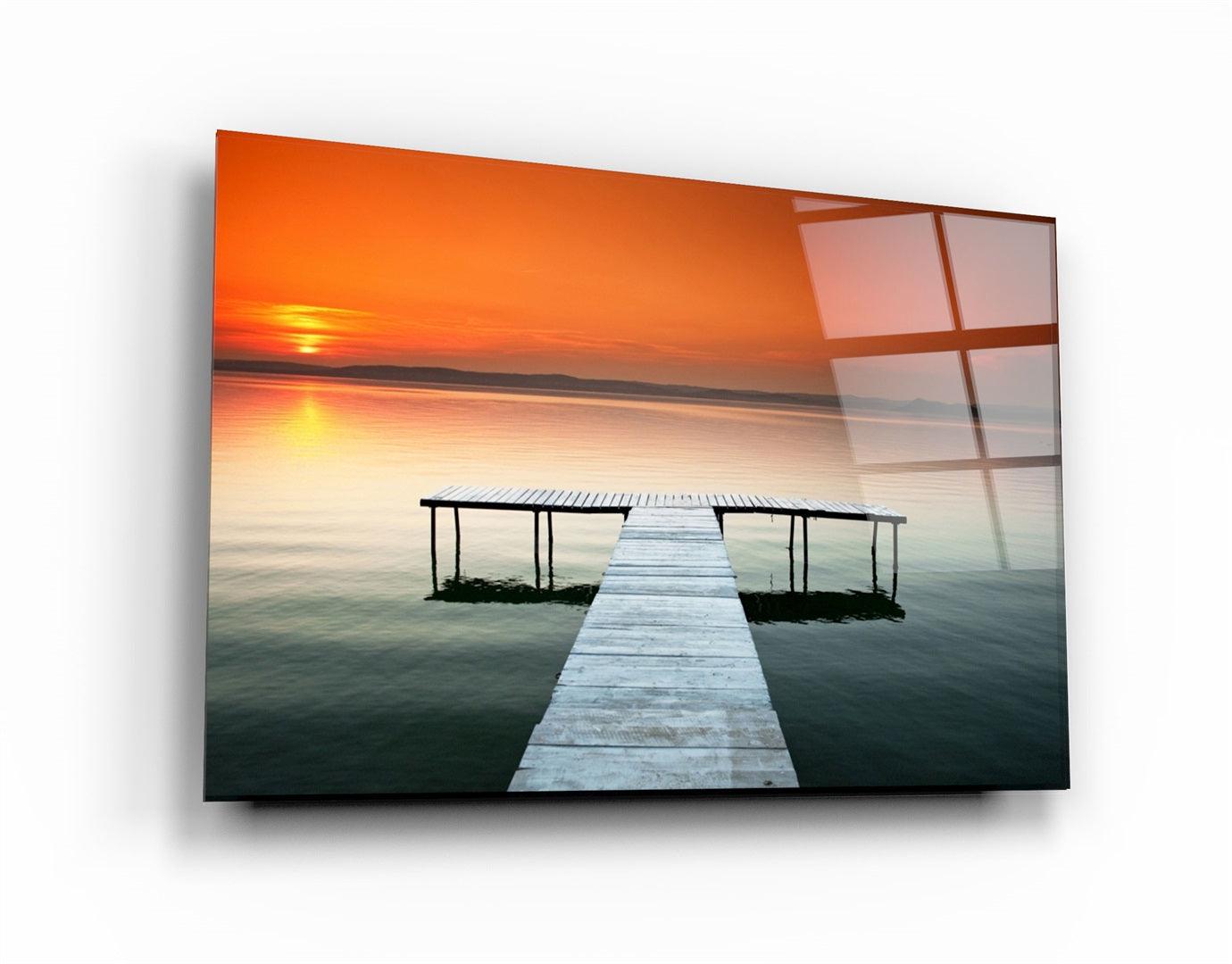・"Pier 7"・Glass Wall Art