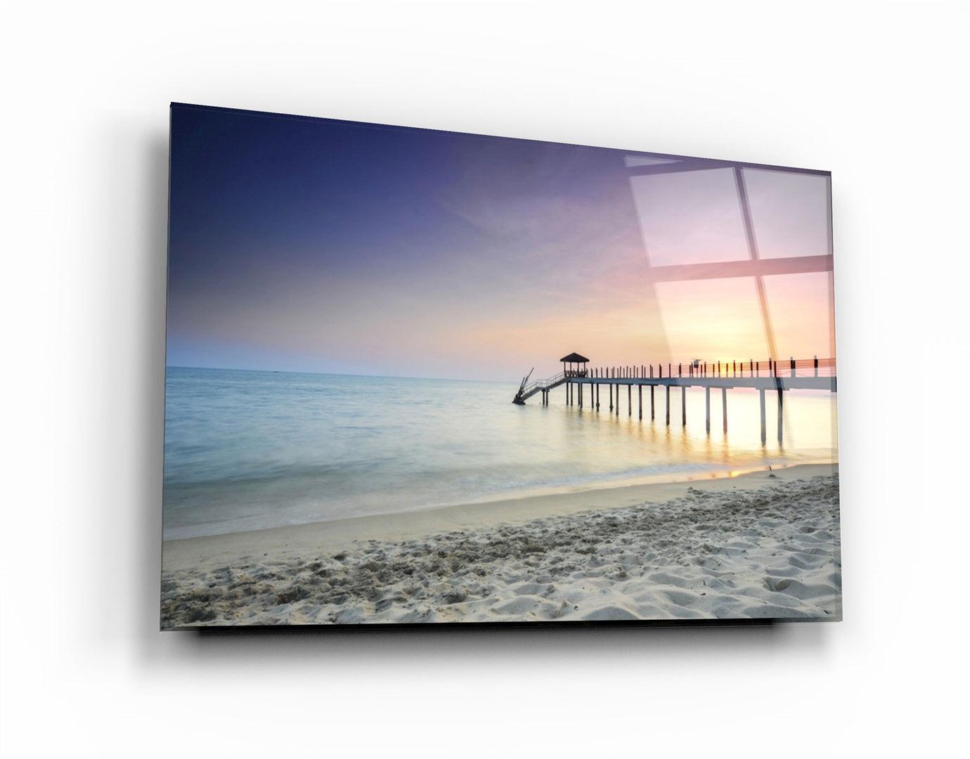 ・"Pier 8"・Glass Wall Art